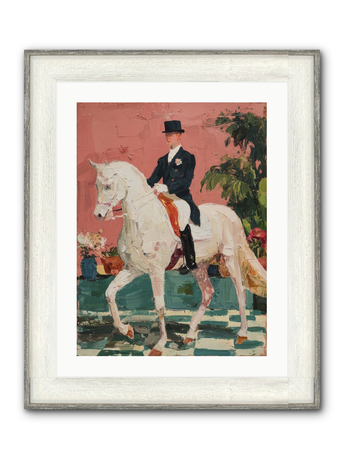 Shadows & Trust Framed Print - Driftwood White 18x24