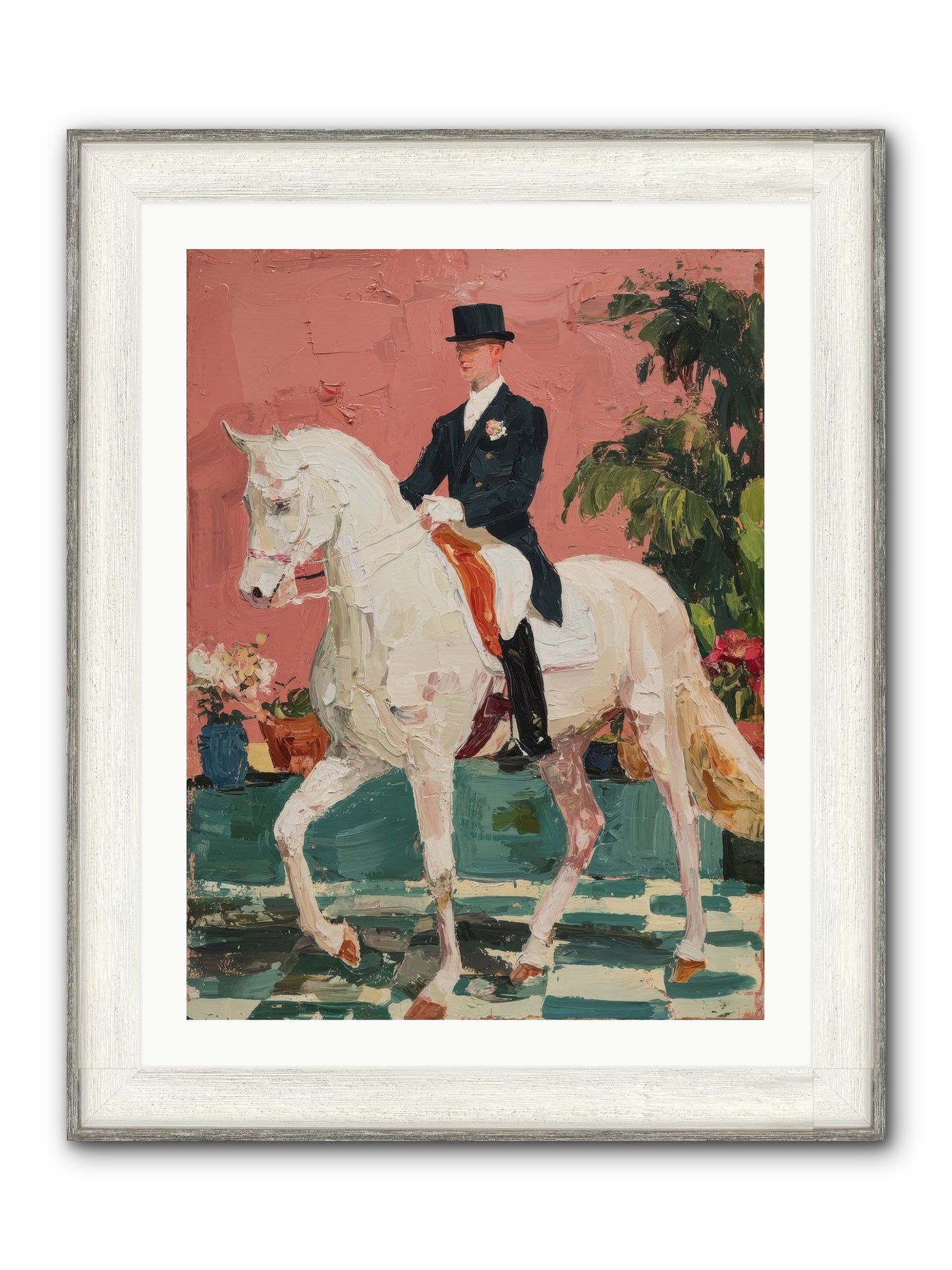 Shadows & Trust Framed Print - Driftwood White 24x32