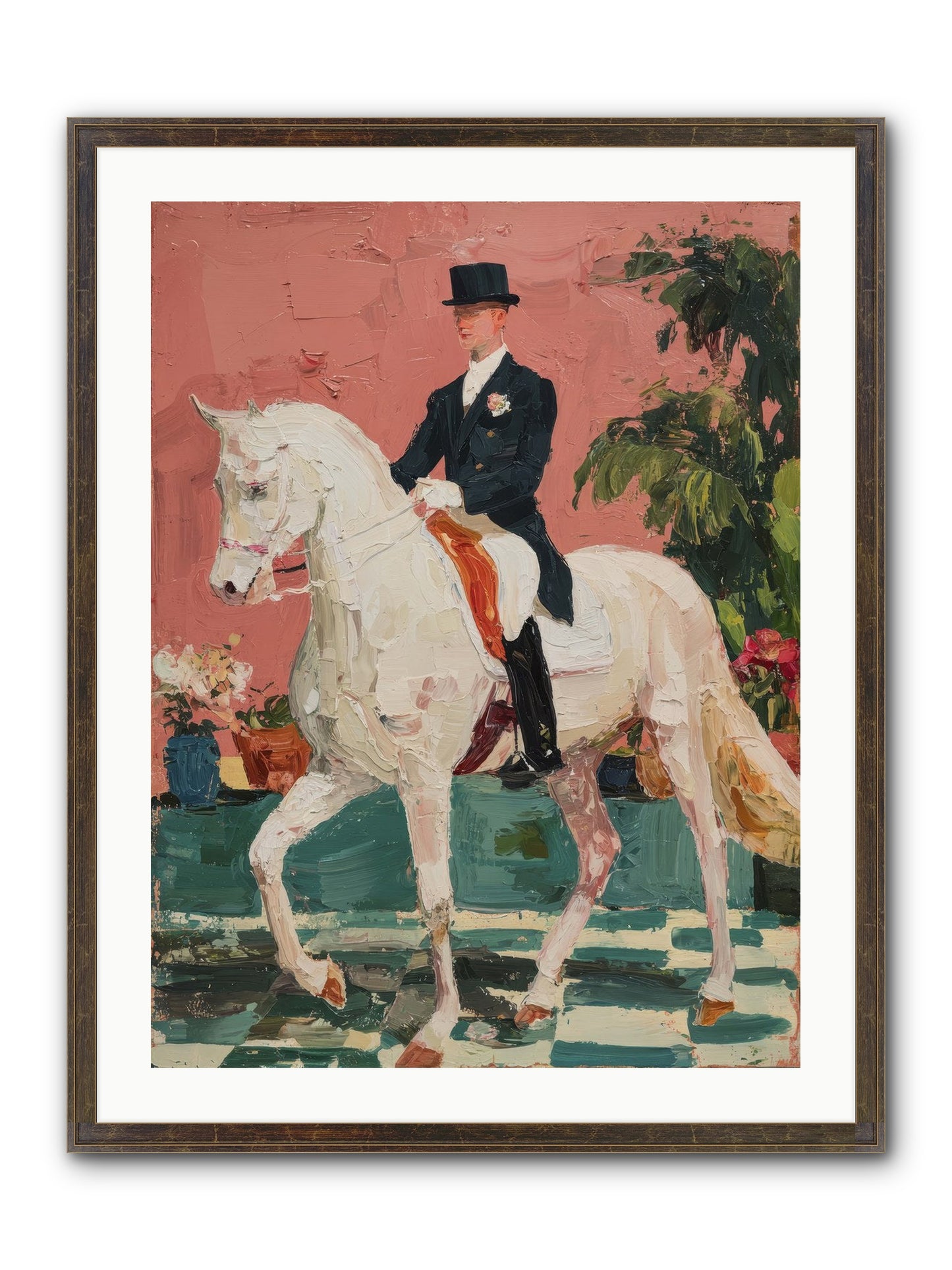 Shadows & Trust Framed Print - Slimwoods Black/Gold 24x32