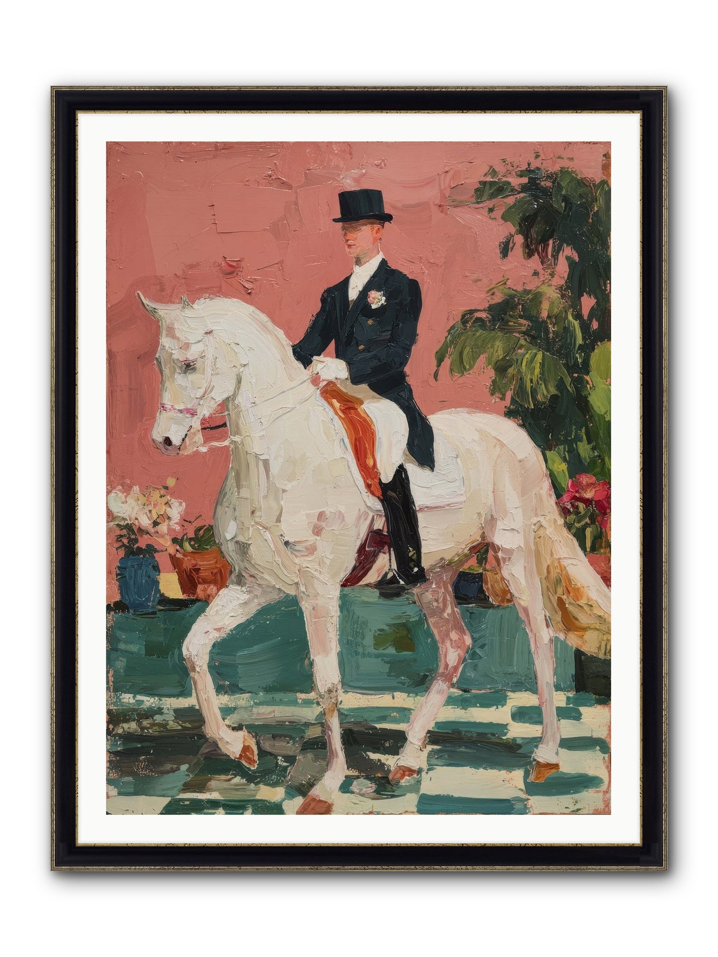 Shadows & Trust Framed Print - Black & Gold 36x48