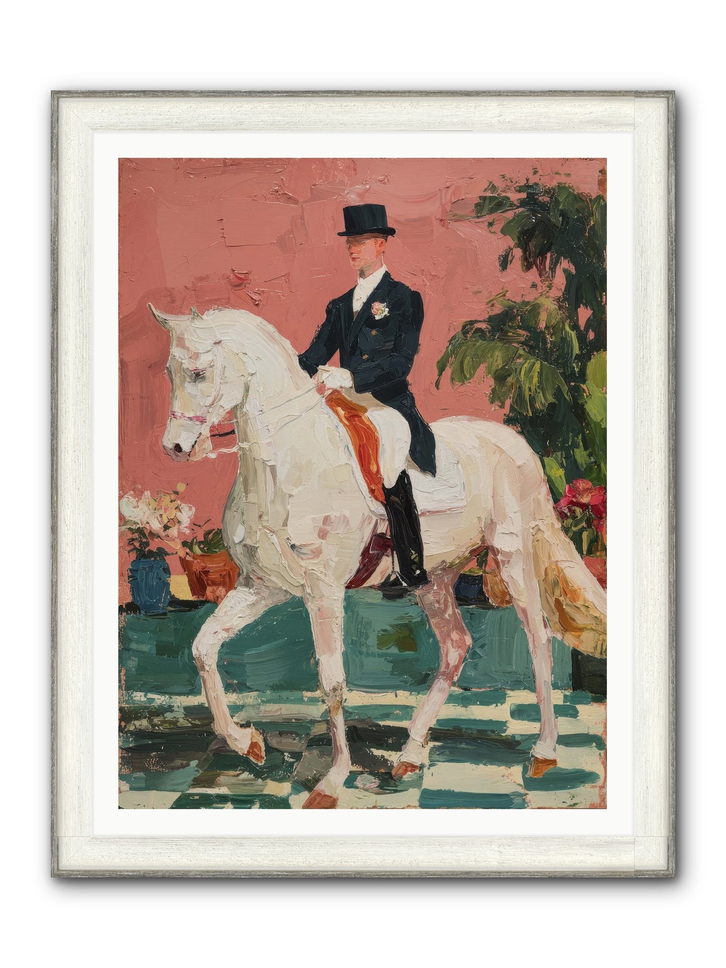 Shadows & Trust Framed Print - Driftwood White 36x48
