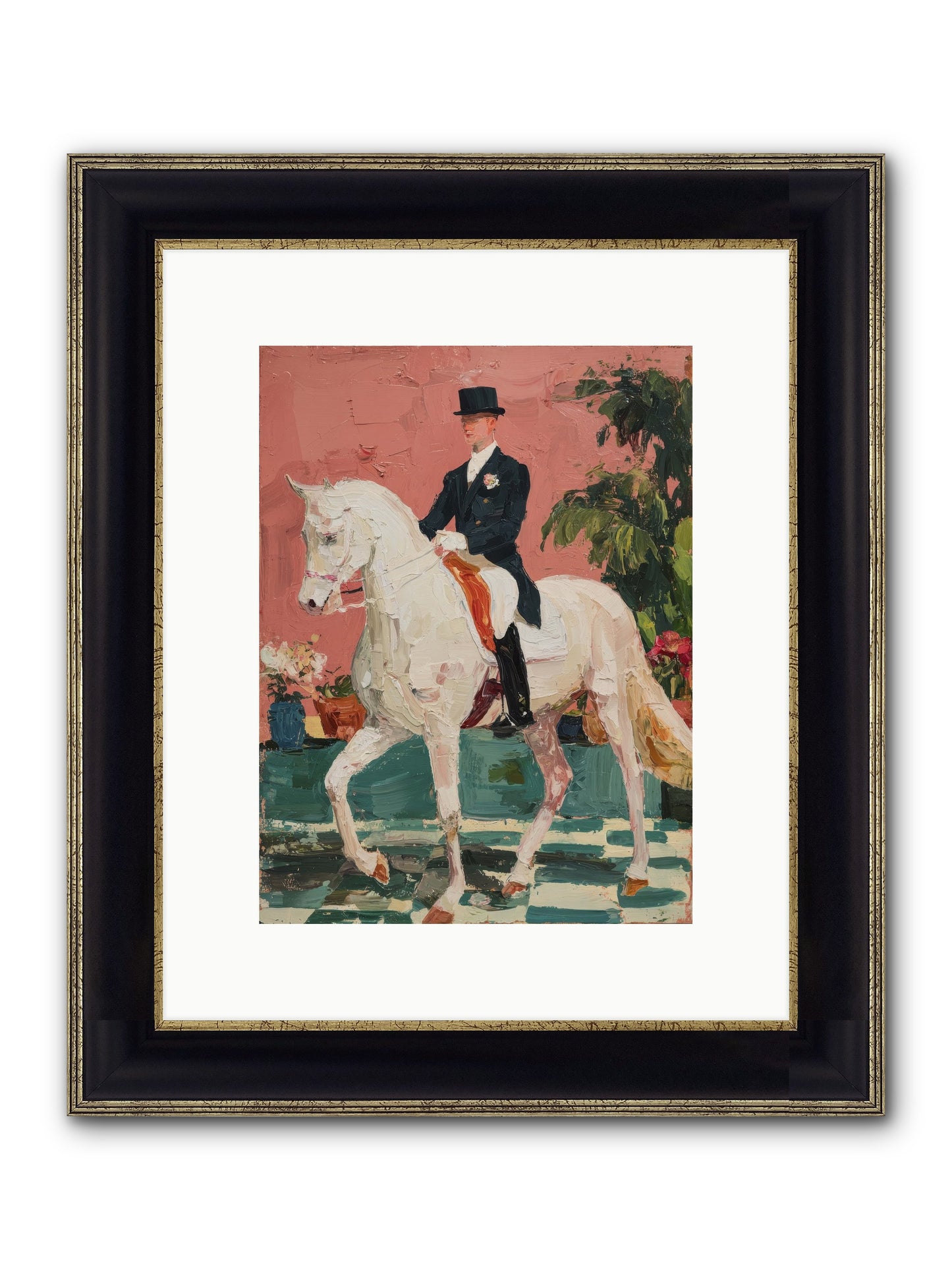 Shadows & Trust Framed Print - Black & Gold 9x12