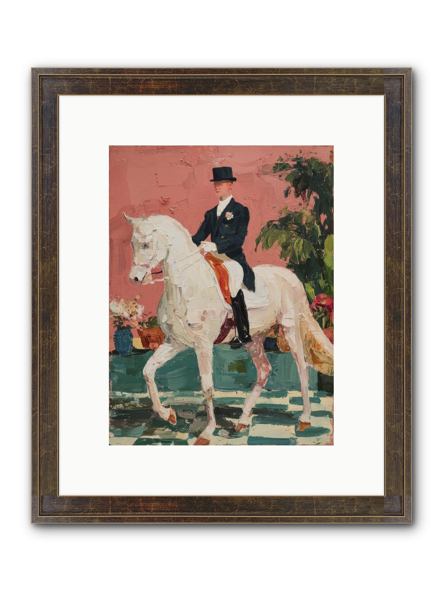 Shadows & Trust Framed Print - Slimwoods Black/Gold 9x12