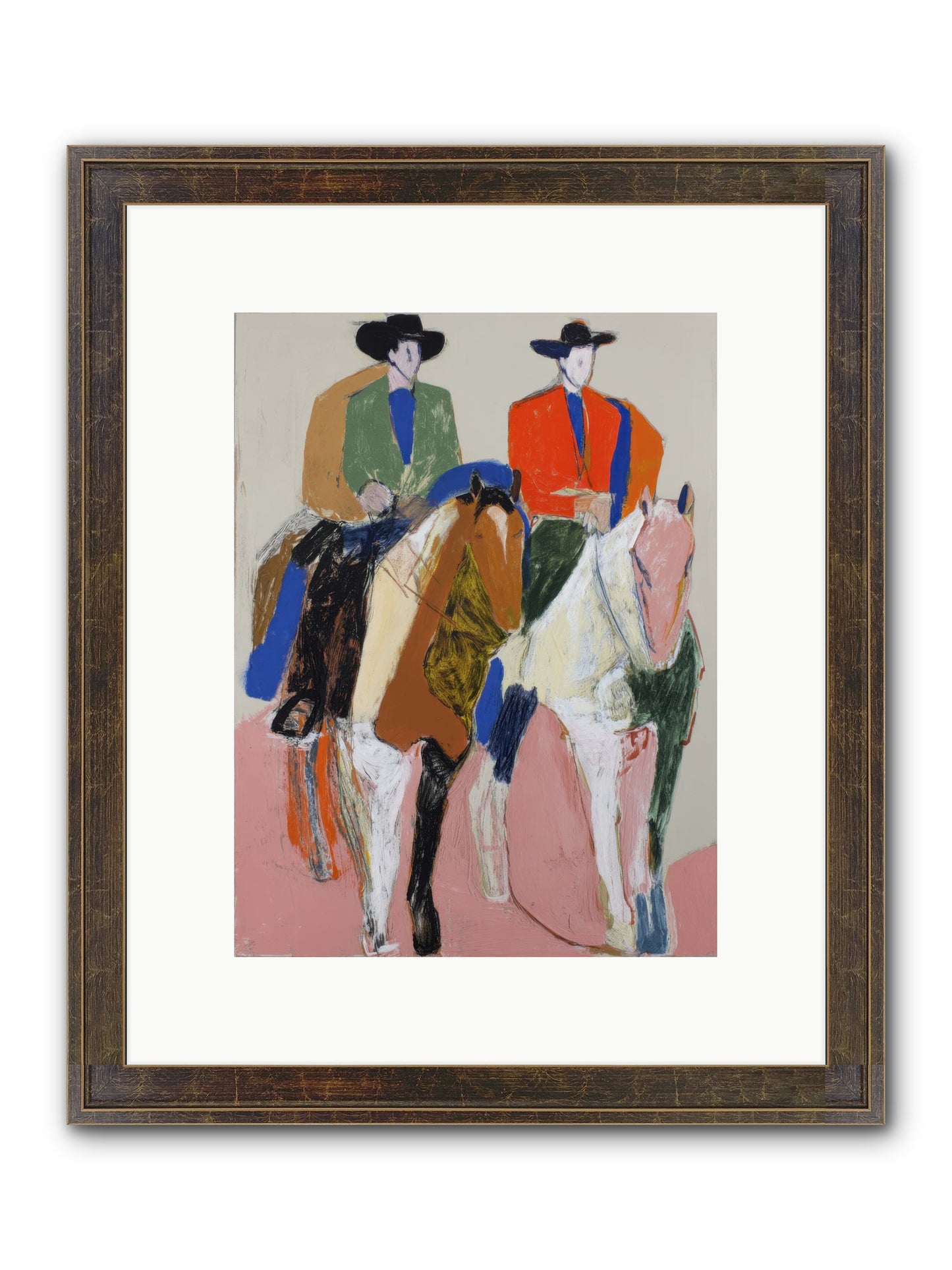Shared Direction Framed Print - Slimwoods Black/Gold 9x12