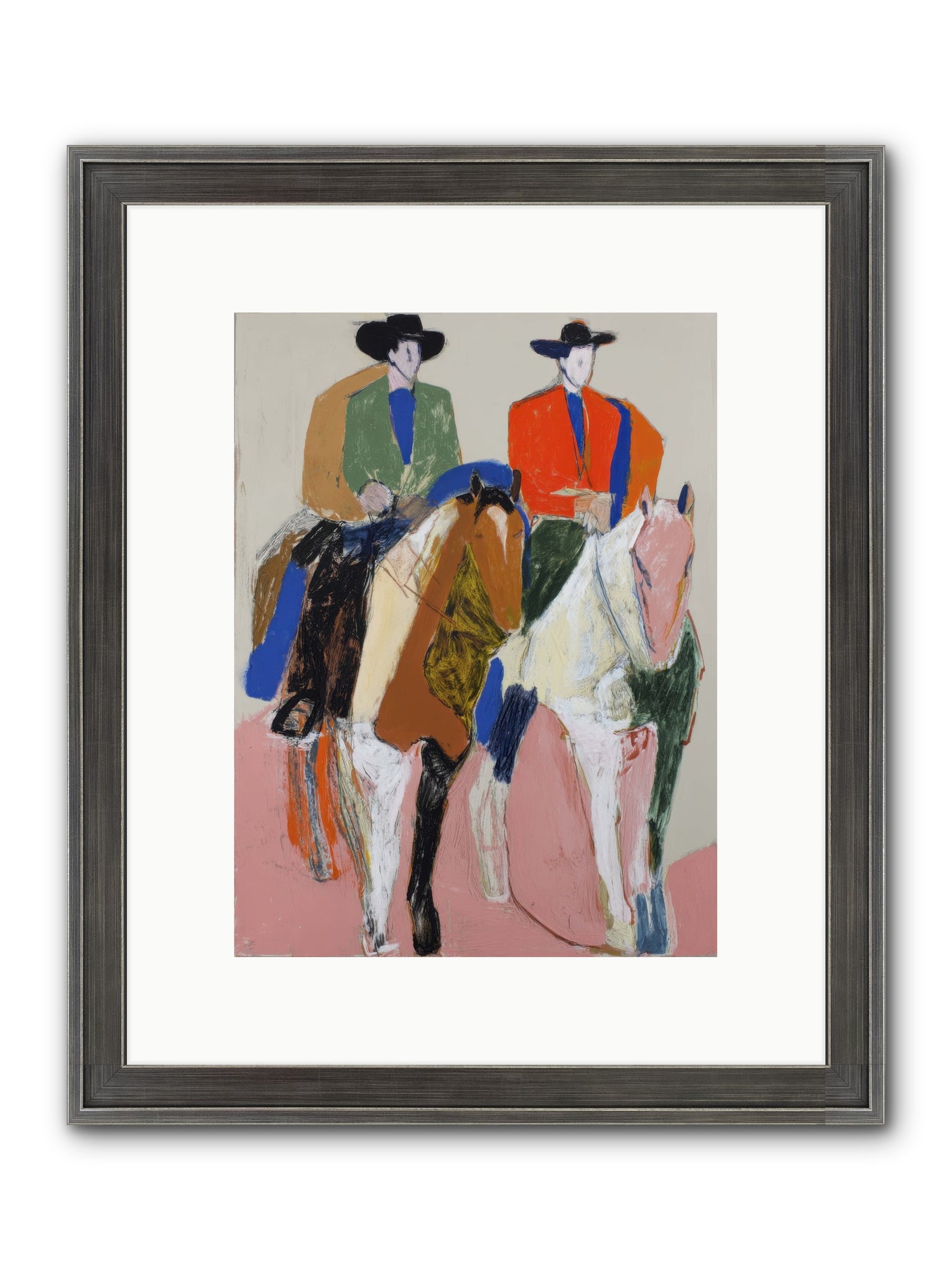 Shared Direction Framed Print - Slimwoods Black/Silver 9x12