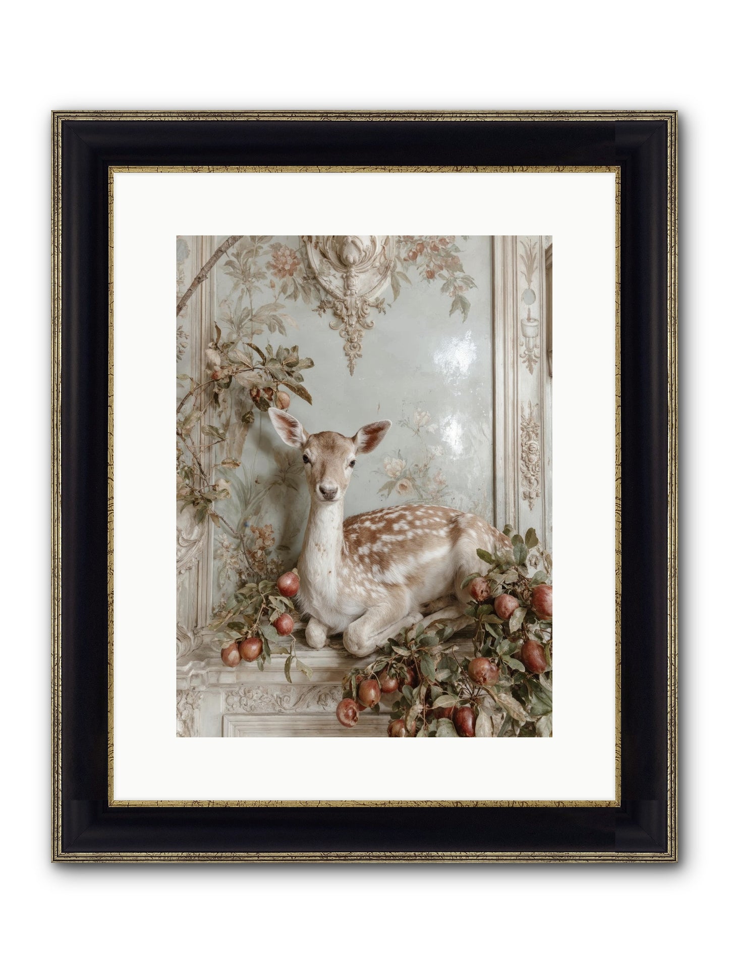 She Held Our Secrets Framed Print - Black & Gold 12x16
