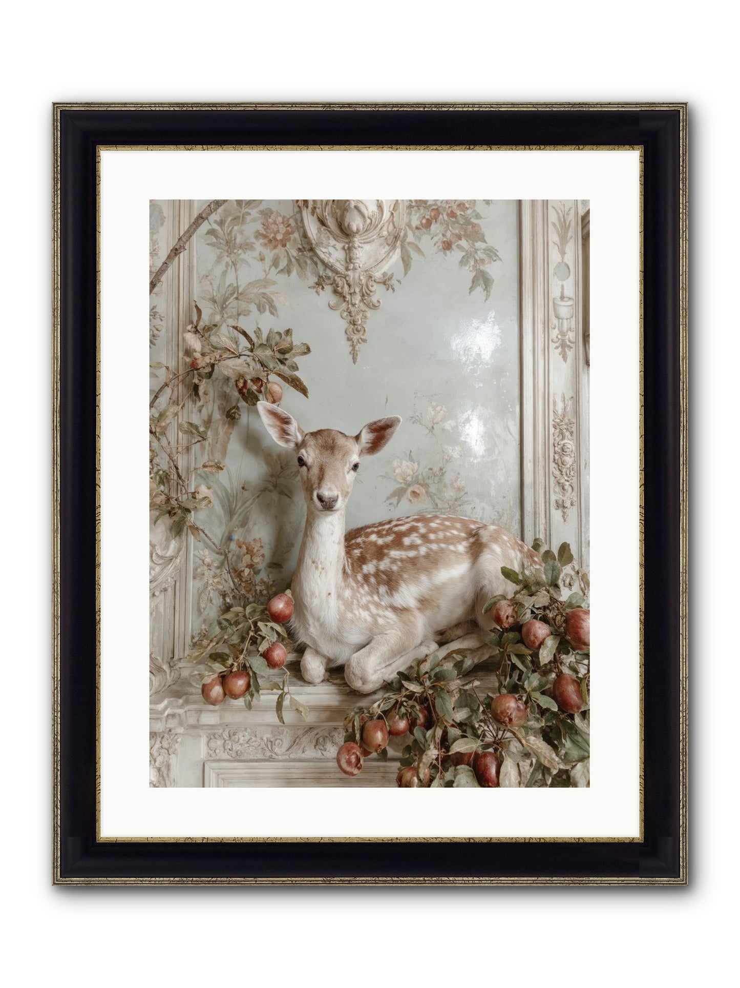 She Held Our Secrets Framed Print - Black & Gold 18x24