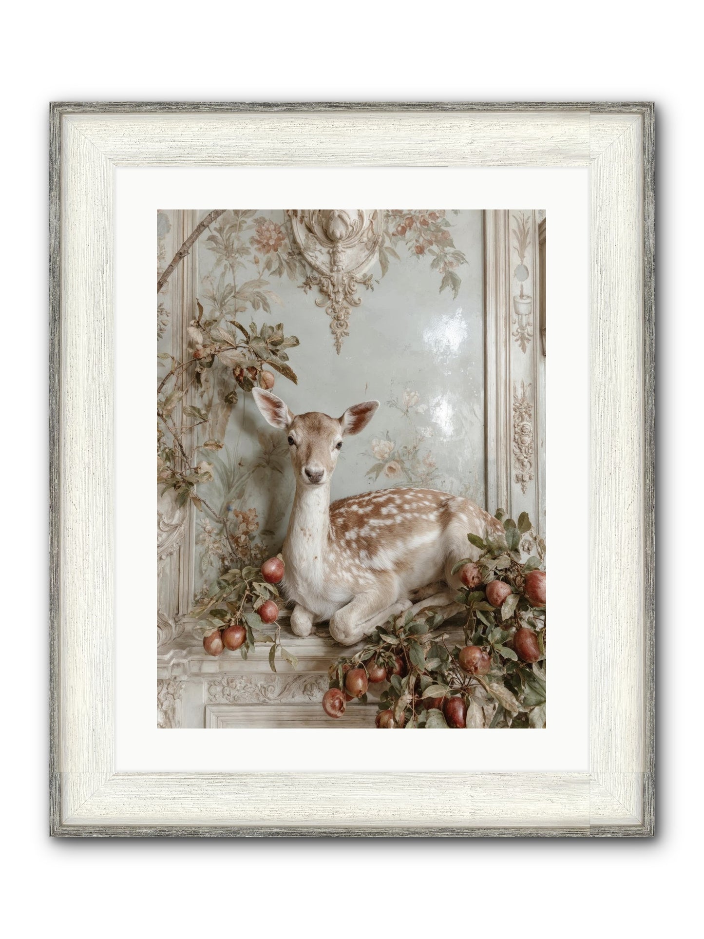 She Held Our Secrets Framed Print - Driftwood White 18x24