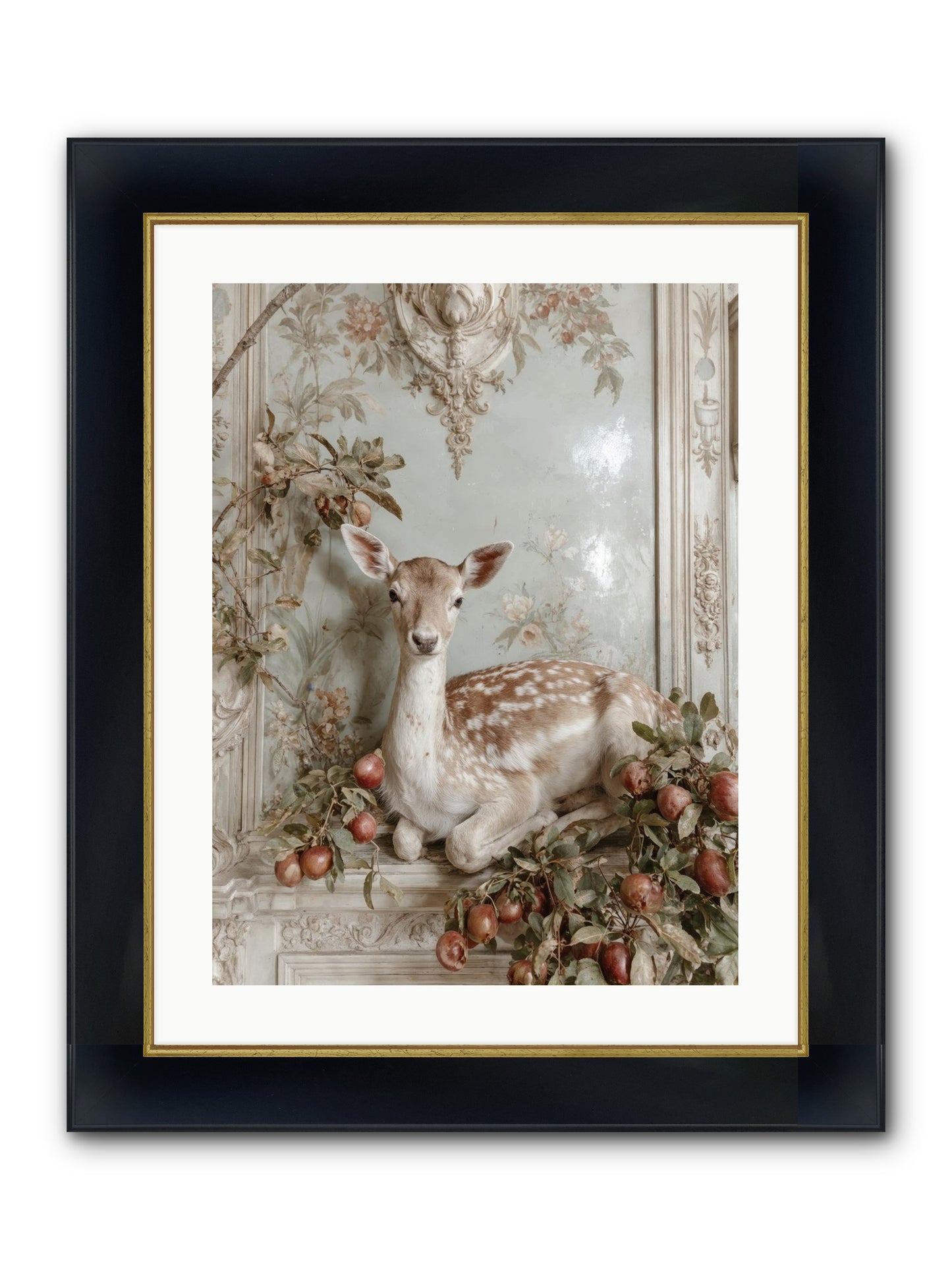 She Held Our Secrets Framed Print - Wide Black w/Gold 18x24