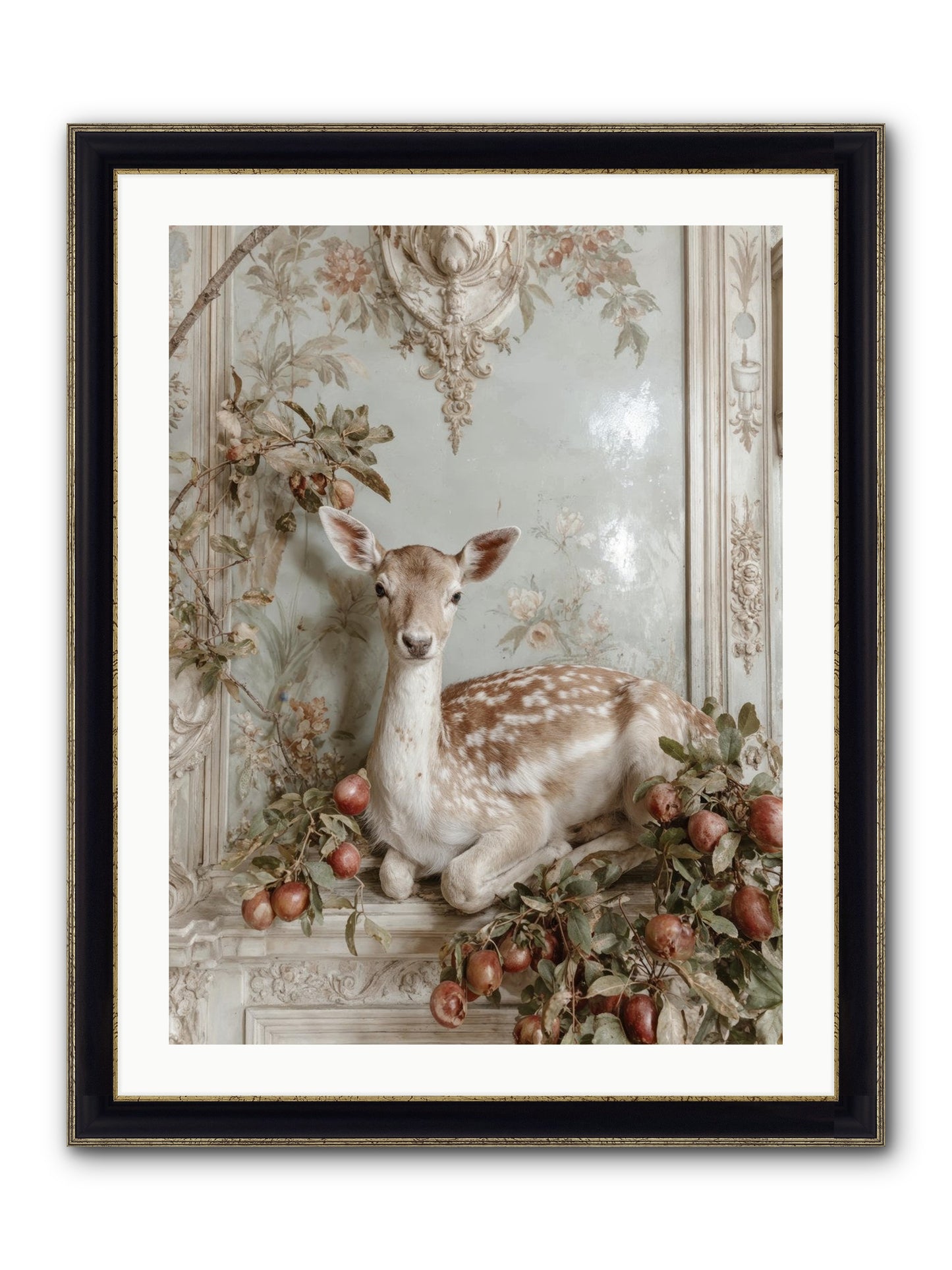 She Held Our Secrets Framed Print - Black & Gold 24x32