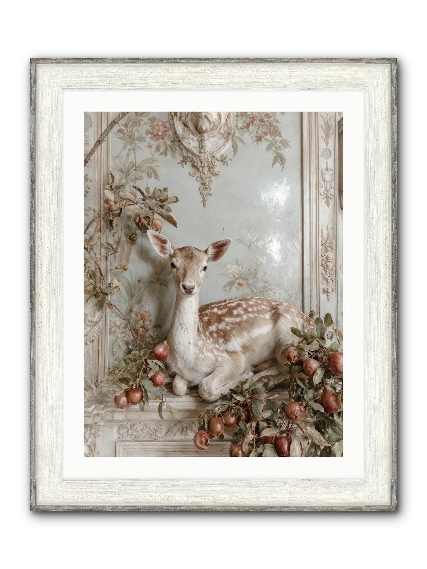 She Held Our Secrets Framed Print - Driftwood White 24x32