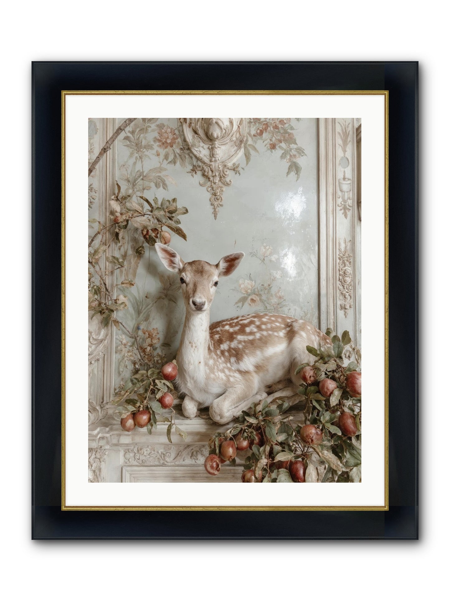 She Held Our Secrets Framed Print - Wide Black w/Gold 24x32