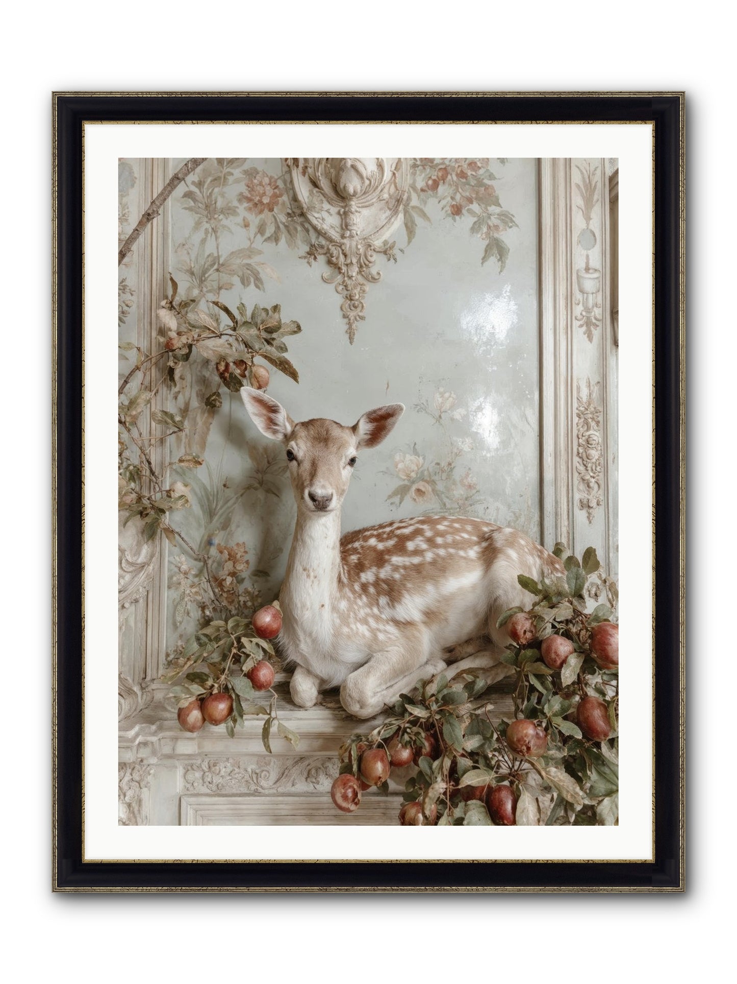 She Held Our Secrets Framed Print - Black & Gold 30x40