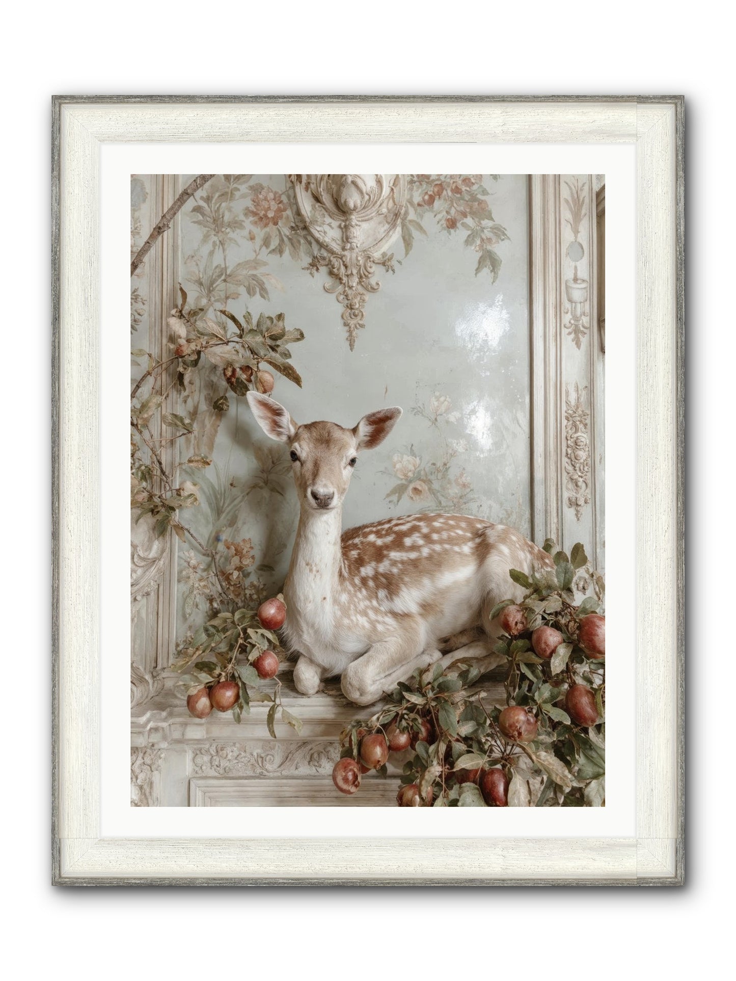 She Held Our Secrets Framed Print - Driftwood White 30x40