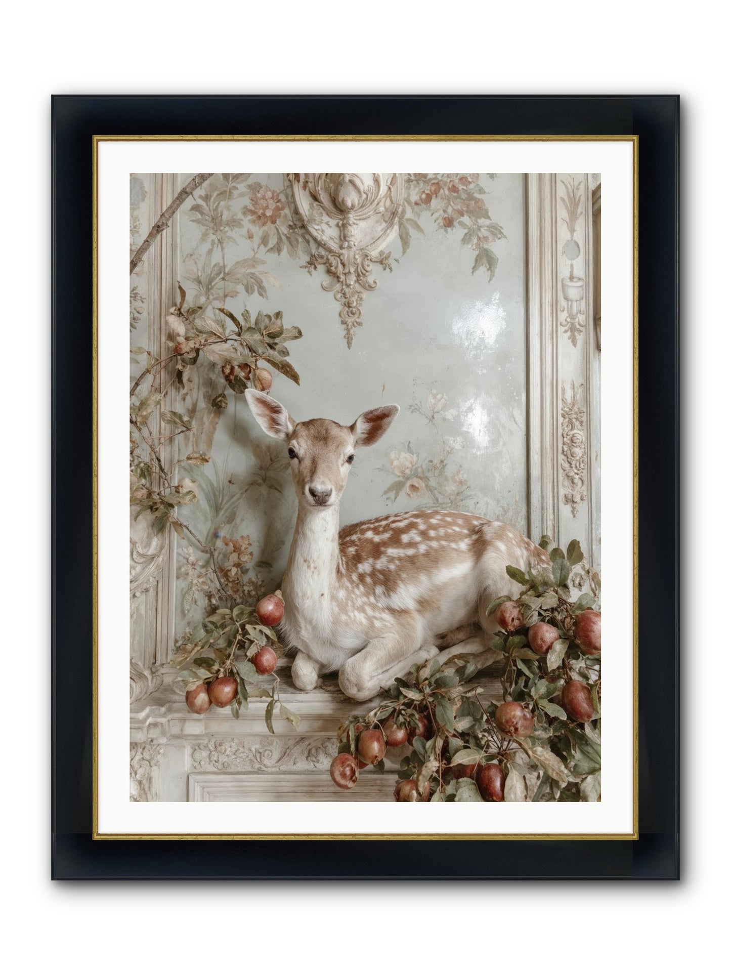 She Held Our Secrets Framed Print - Wide Black w/Gold 30x40