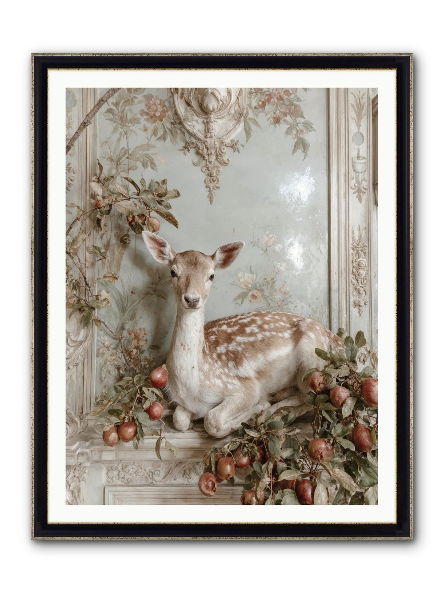 She Held Our Secrets Framed Print - Black & Gold 36x48