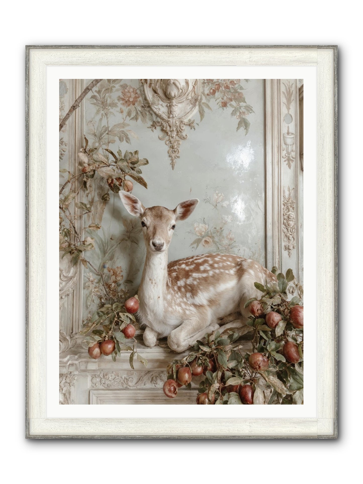 She Held Our Secrets Framed Print - Driftwood White 36x48