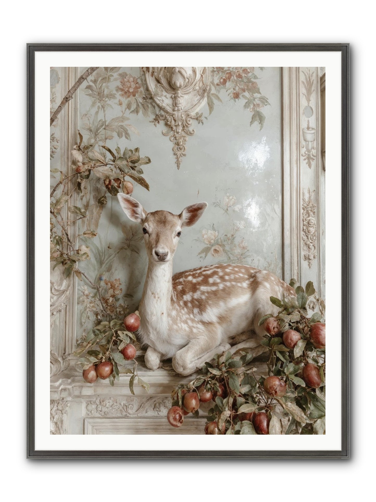 She Held Our Secrets Framed Print - Slimwoods Black/Silver 36x48