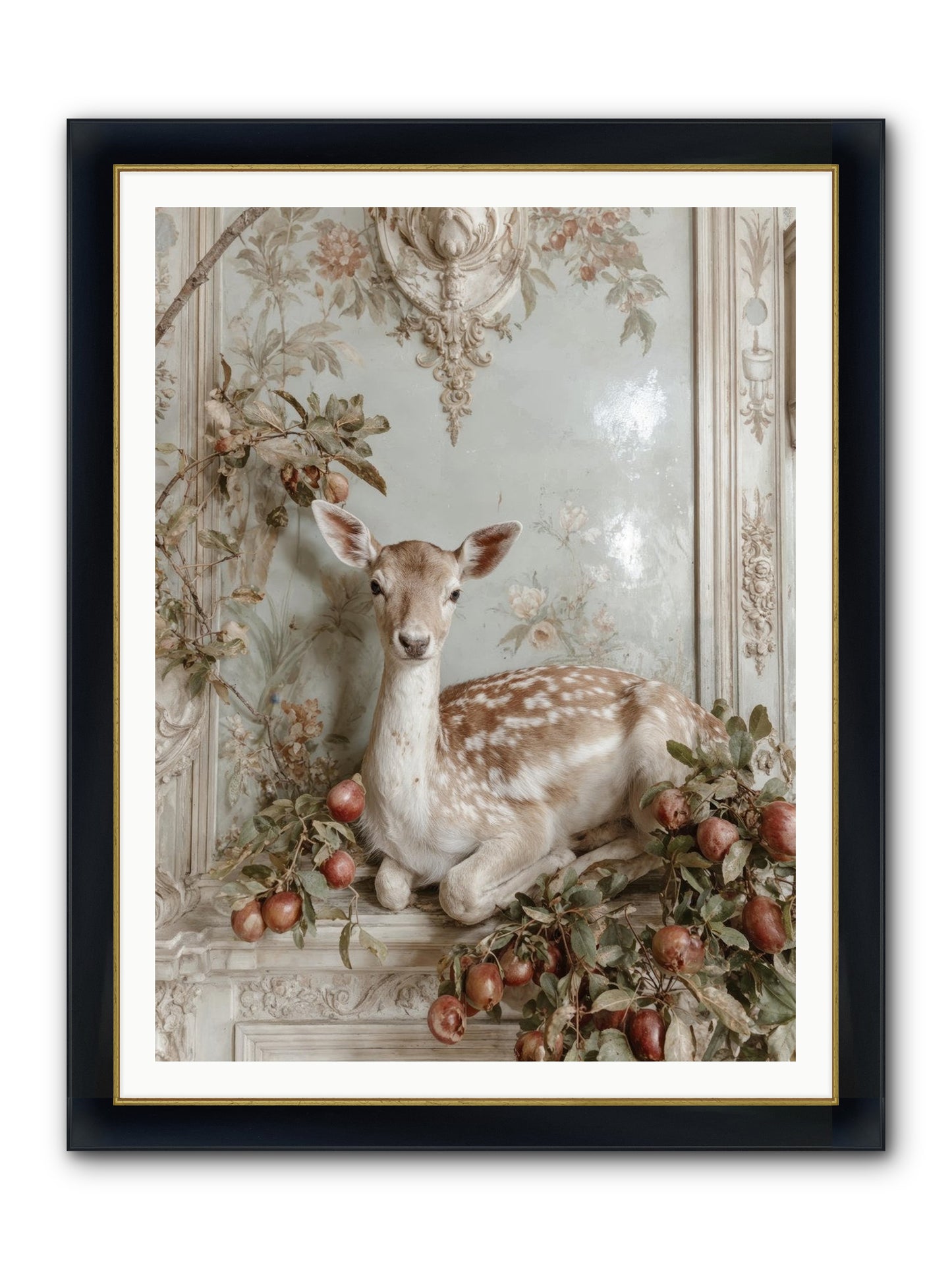 She Held Our Secrets Framed Print - Wide Black w/Gold 36x48