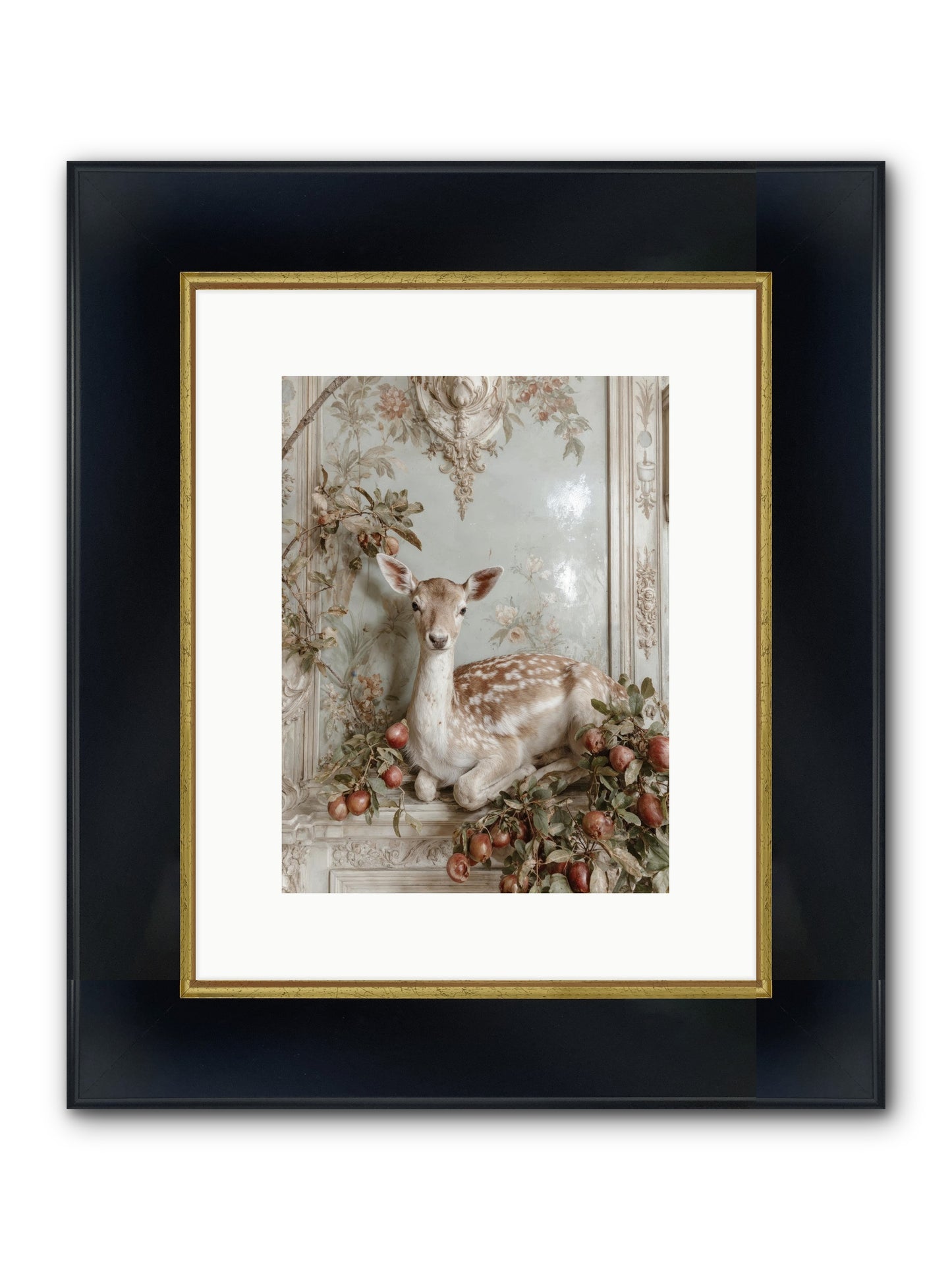 She Held Our Secrets Framed Print - Wide Black w/Gold 9x12