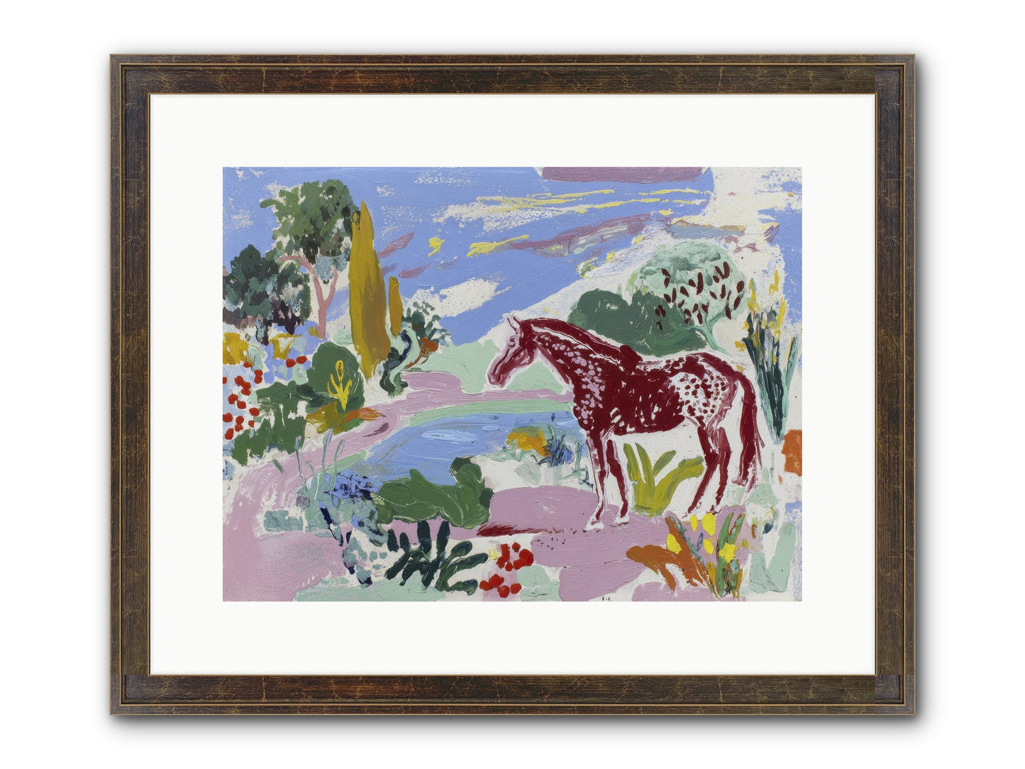She Lingered There Framed Print - Slimwoods Black/Gold 16x12