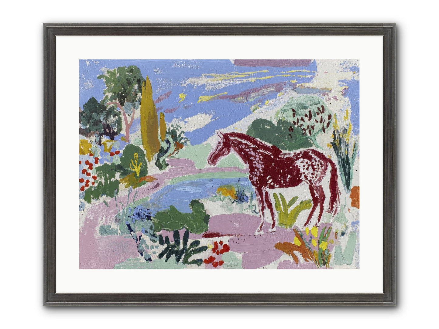 She Lingered There Framed Print - Slimwoods Black/Silver 24x18