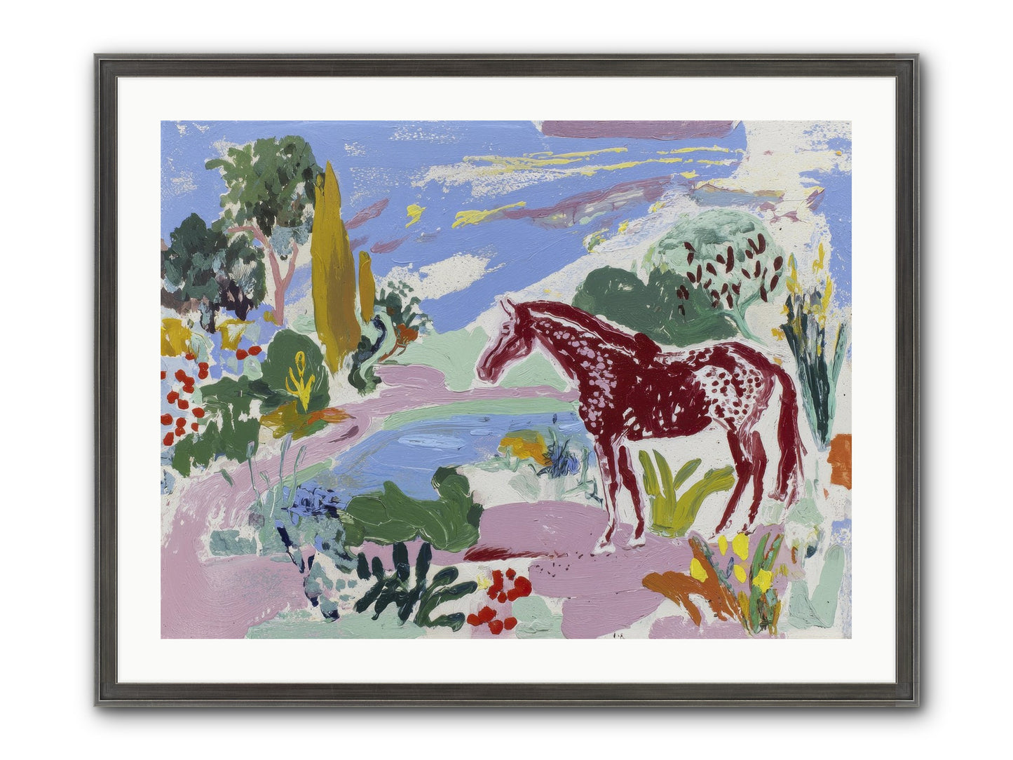 She Lingered There Framed Print - Slimwoods Black/Silver 32x24
