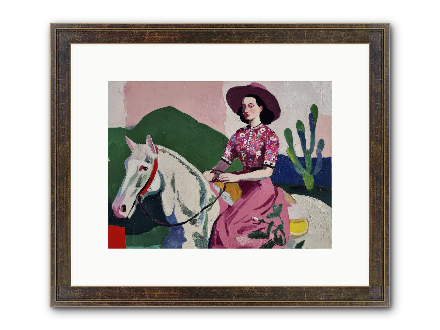 She Never Looked Back Framed Print - Slimwoods Black/Gold 12x9