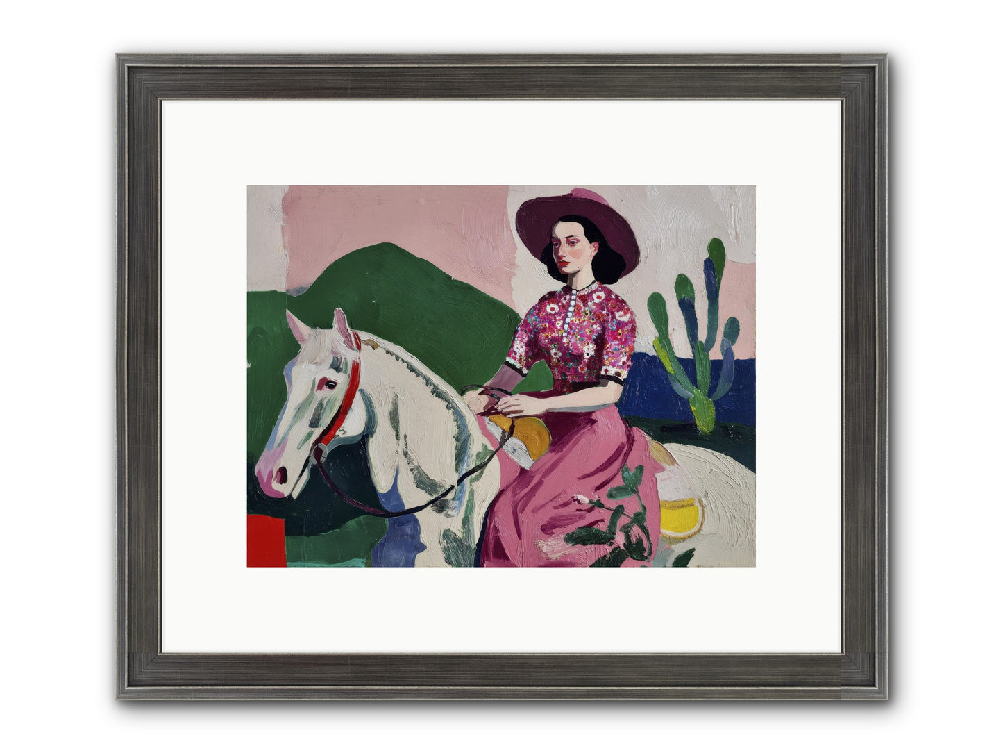 She Never Looked Back Framed Print - Slimwoods Black/Silver 12x9