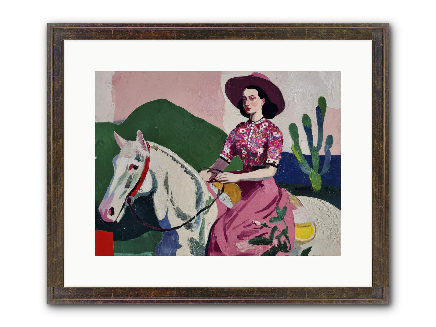 She Never Looked Back Framed Print - Slimwoods Black/Gold 16x12