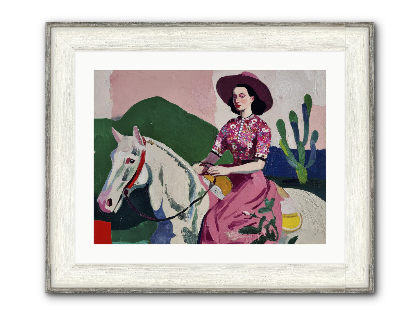 She Never Looked Back Framed Print - Driftwood White 24x18