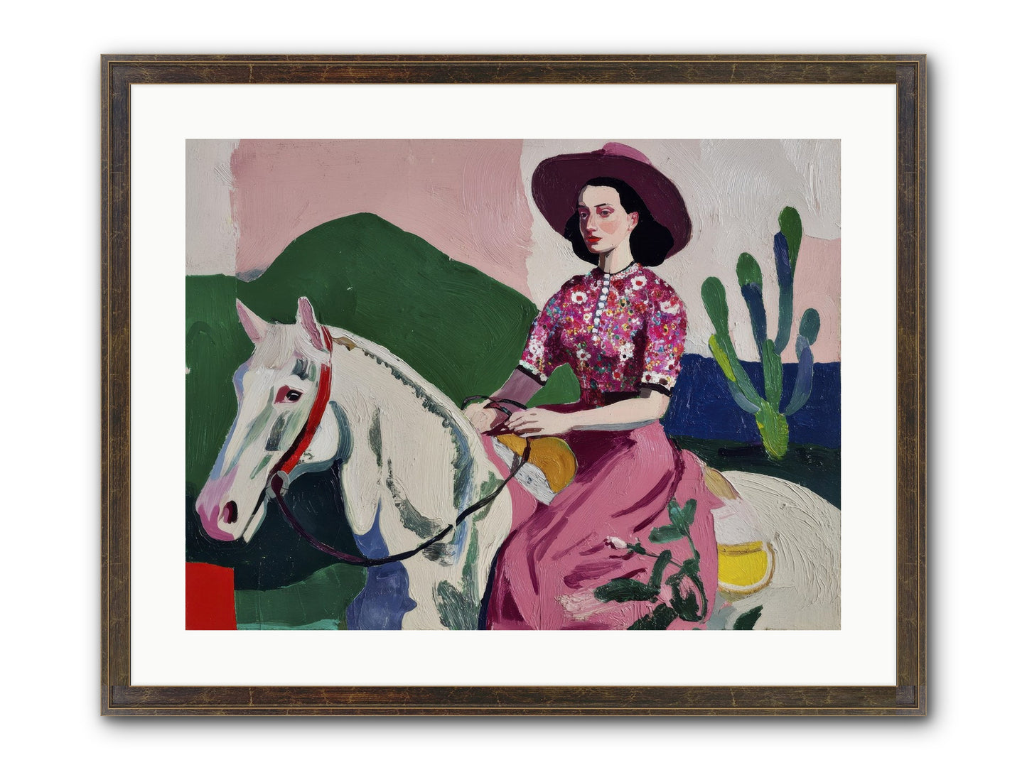 She Never Looked Back Framed Print - Slimwoods Black/Gold 24x18