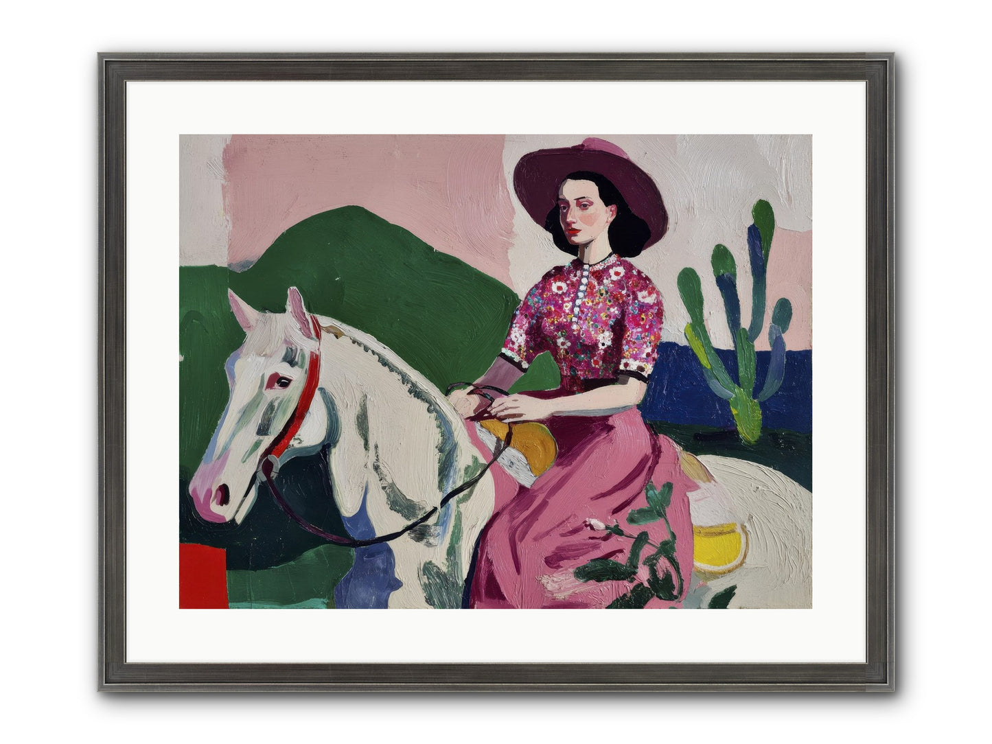 She Never Looked Back Framed Print - Slimwoods Black/Silver 24x18