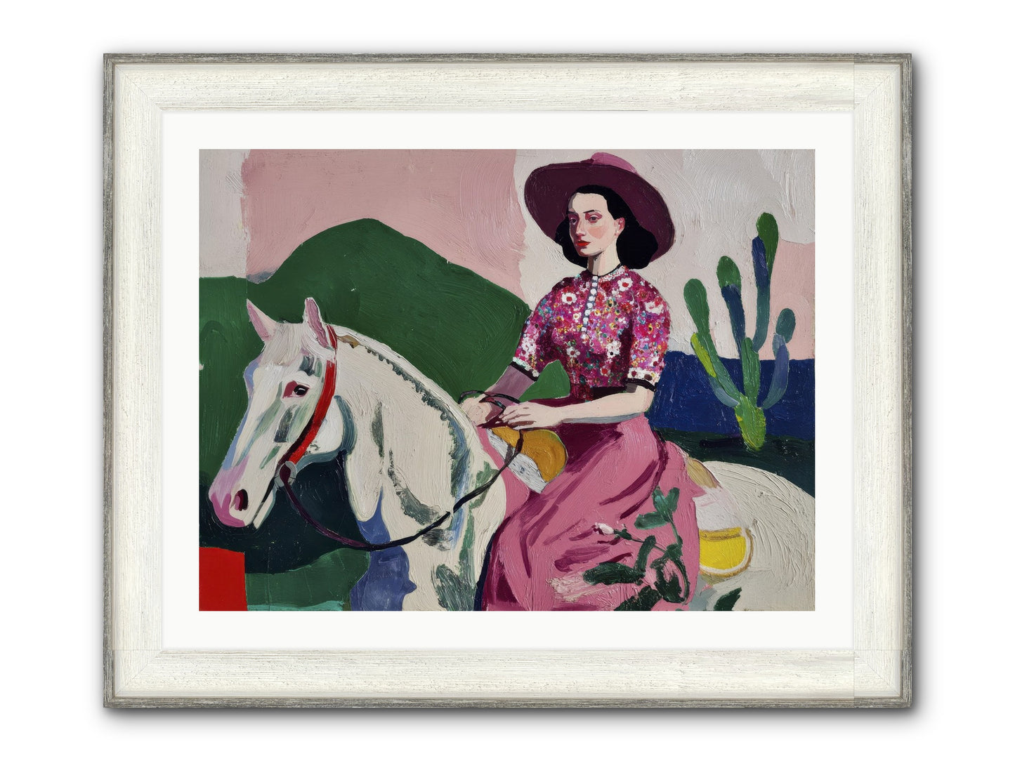 She Never Looked Back Framed Print - Driftwood White 32x24