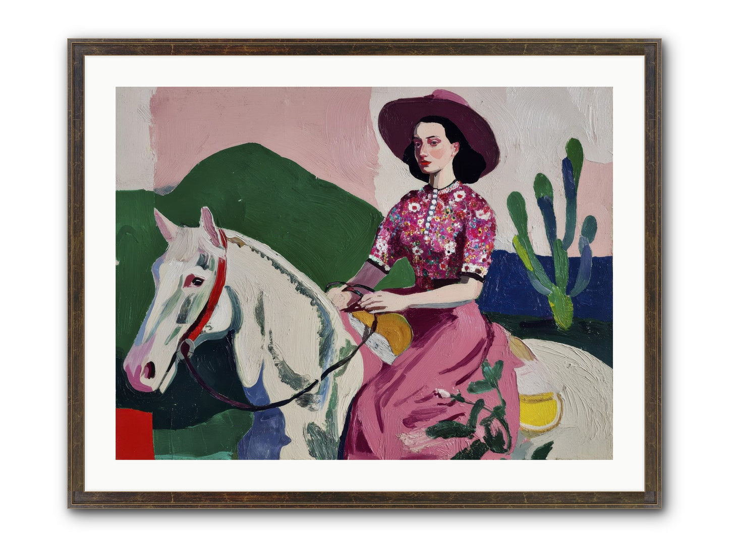 She Never Looked Back Framed Print - Slimwoods Black/Gold 32x24