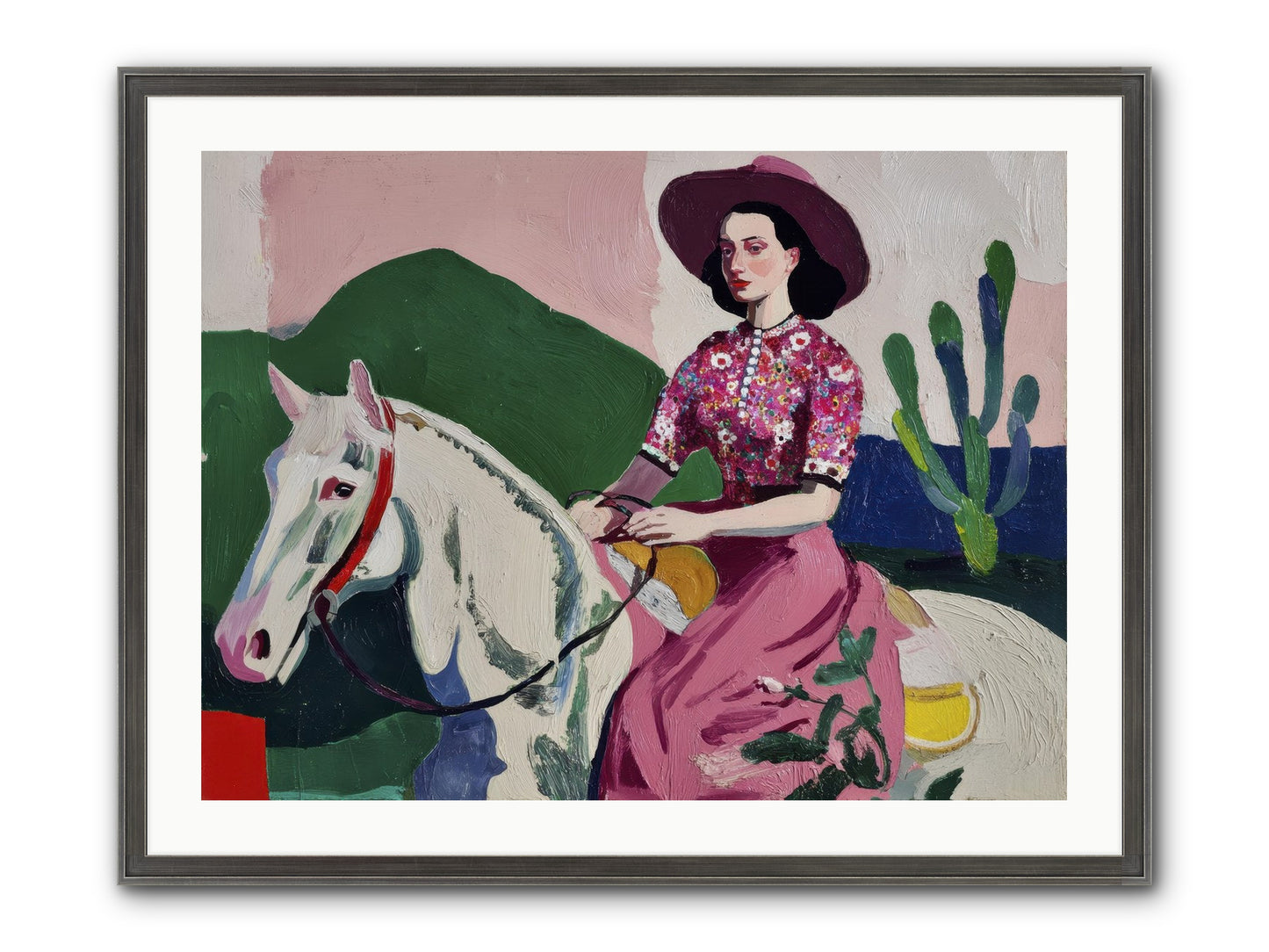 She Never Looked Back Framed Print - Slimwoods Black/Silver 32x24