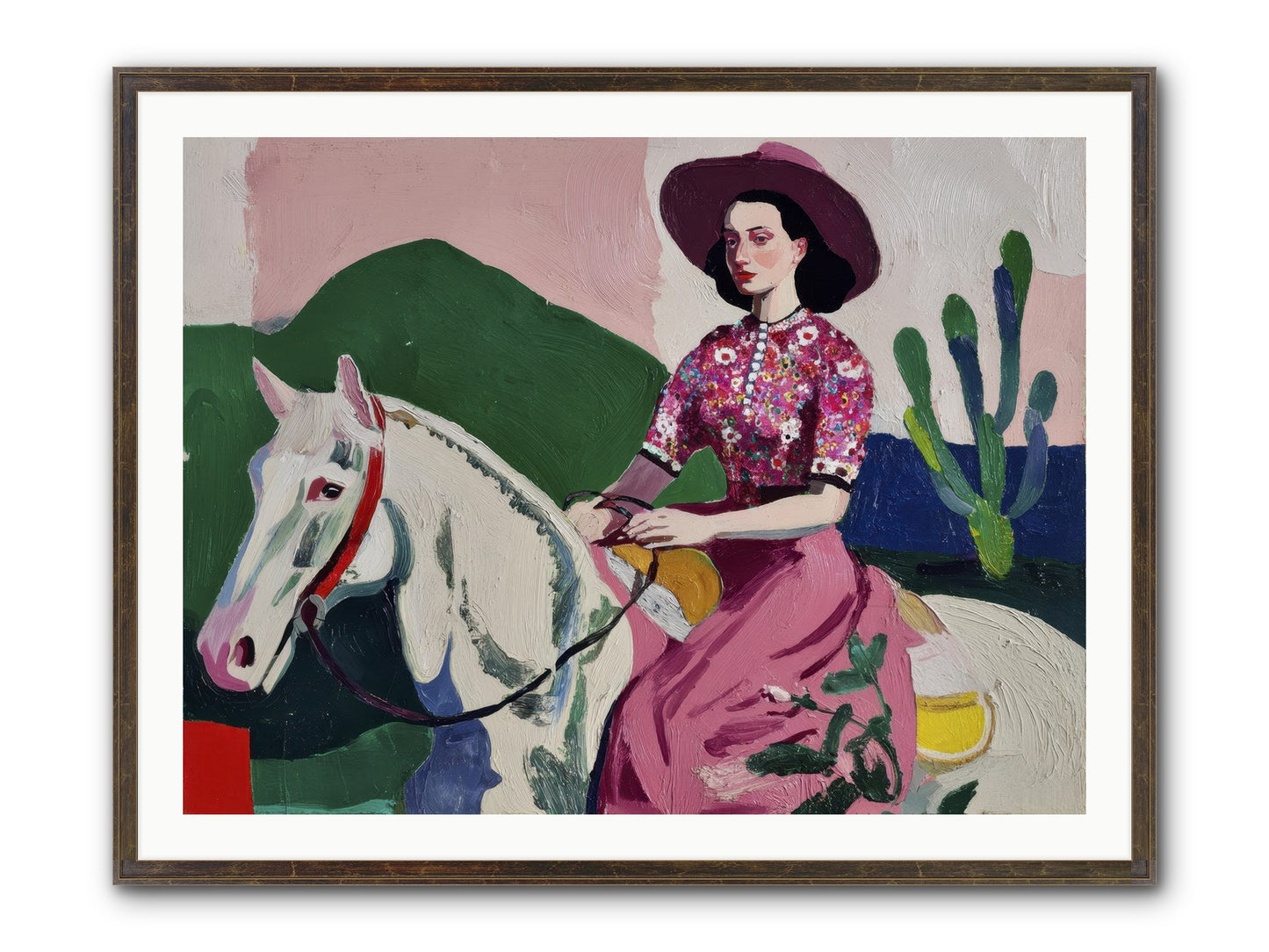 She Never Looked Back Framed Print - Slimwoods Black/Gold 40x30