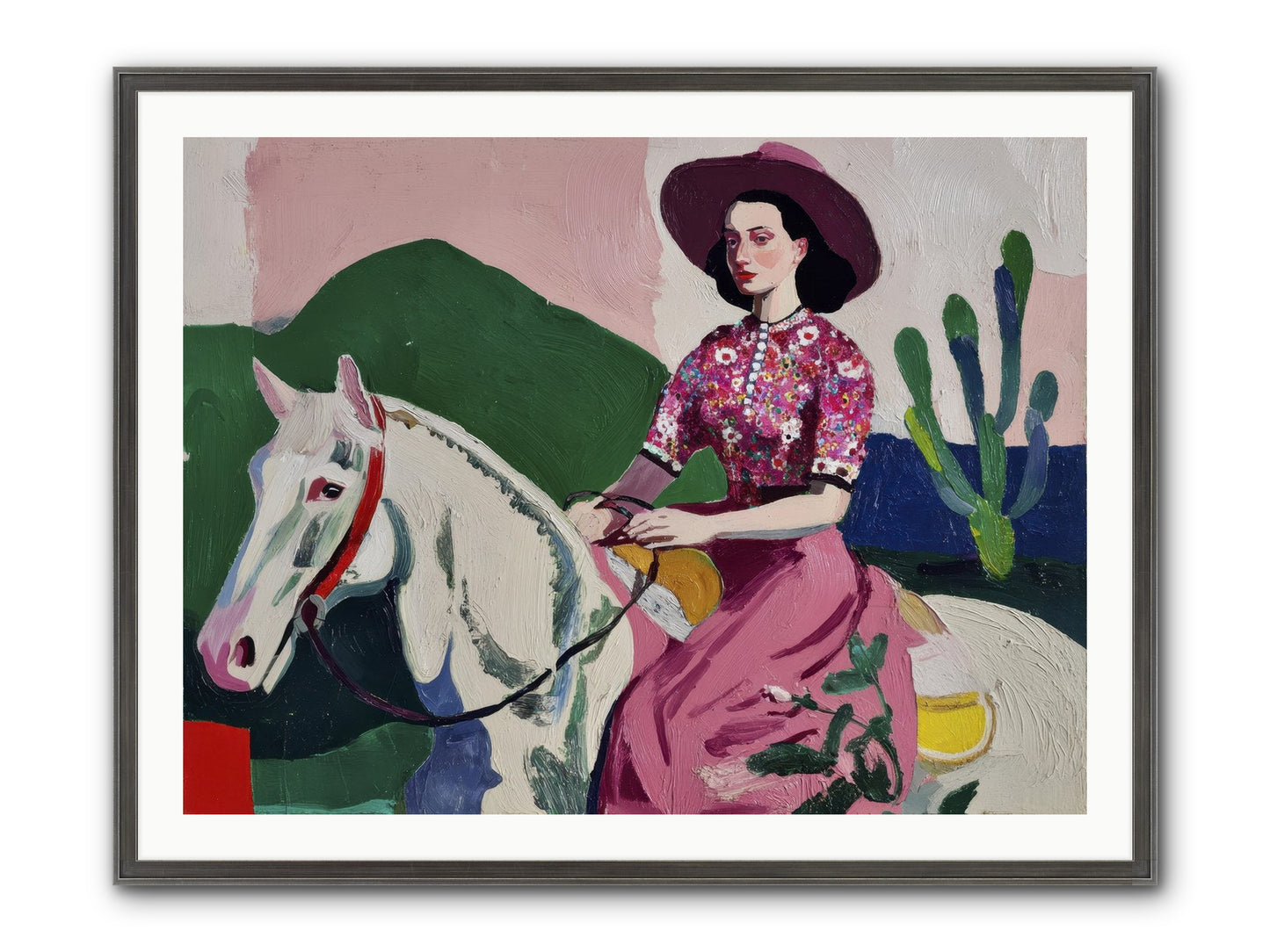 She Never Looked Back Framed Print - Slimwoods Black/Silver 40x30