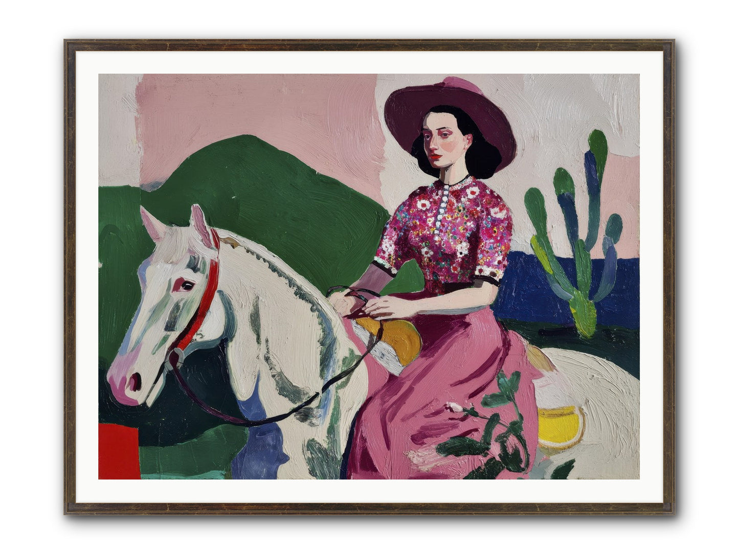 She Never Looked Back Framed Print - Slimwoods Black/Gold 48x36