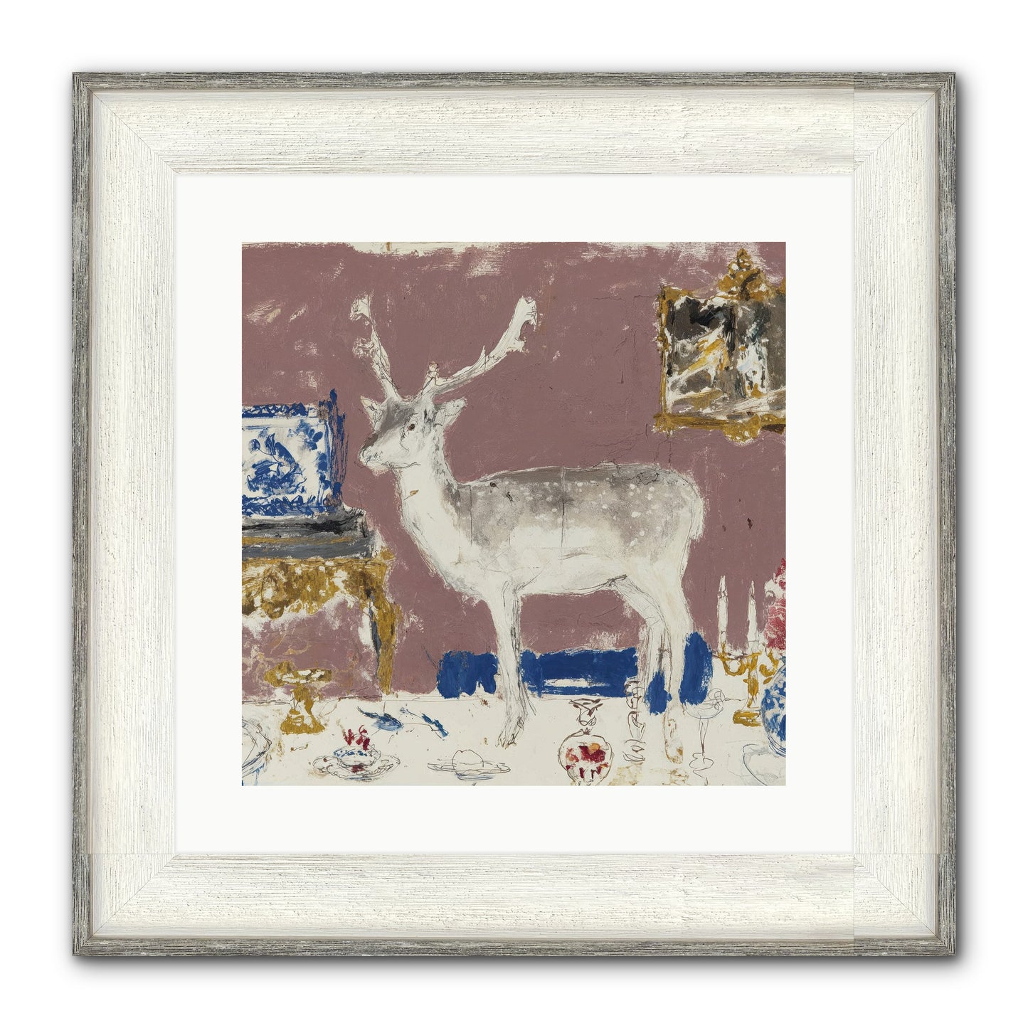 She Pours for Whoever Shows Up Framed Print - Driftwood White 16x16