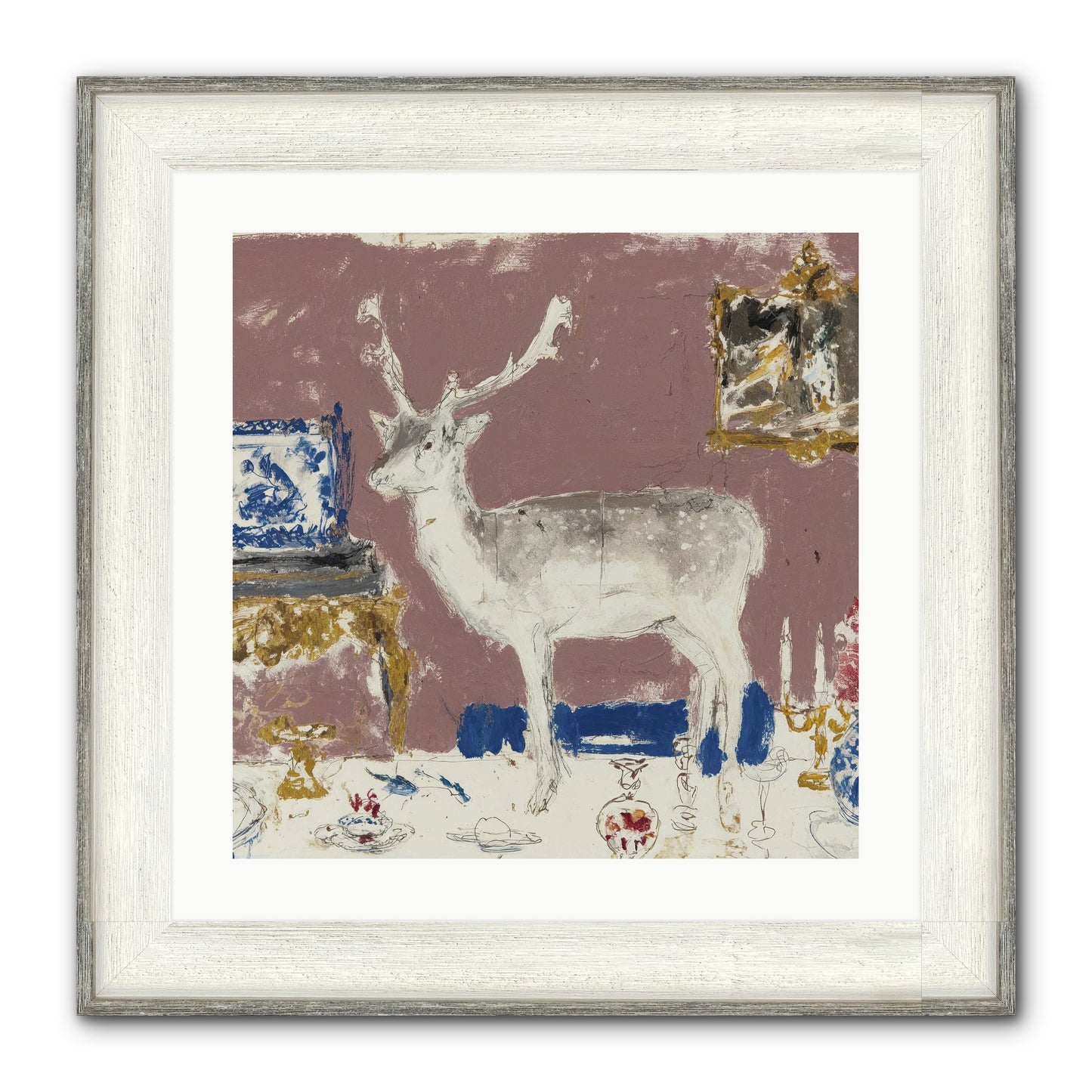 She Pours for Whoever Shows Up Framed Print - Driftwood White 20x20