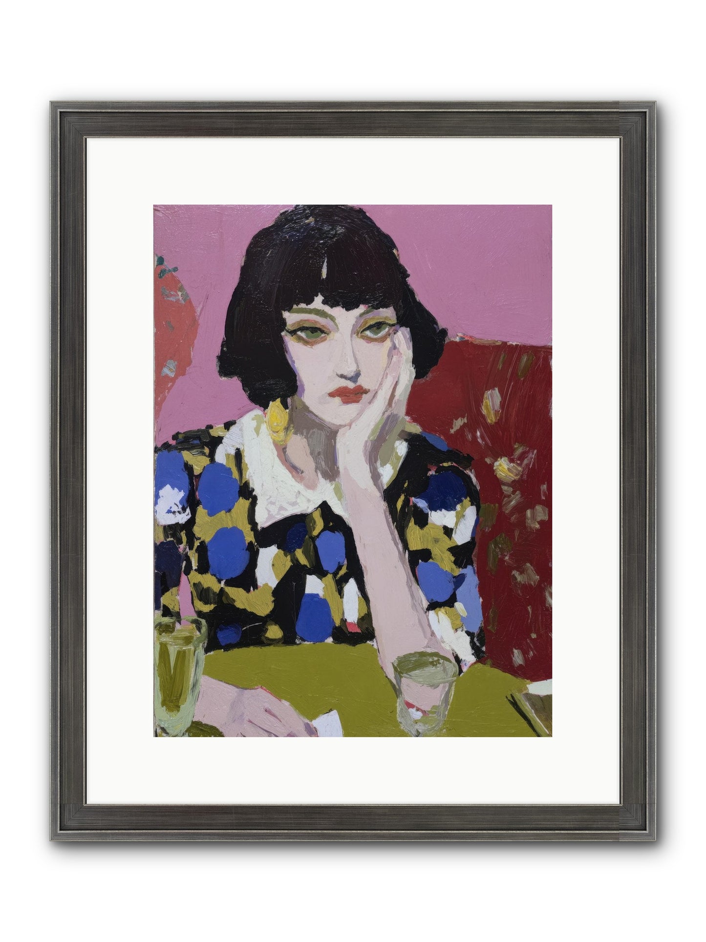 She Reconsidered Framed Print - Slimwoods Black/Silver 12x16