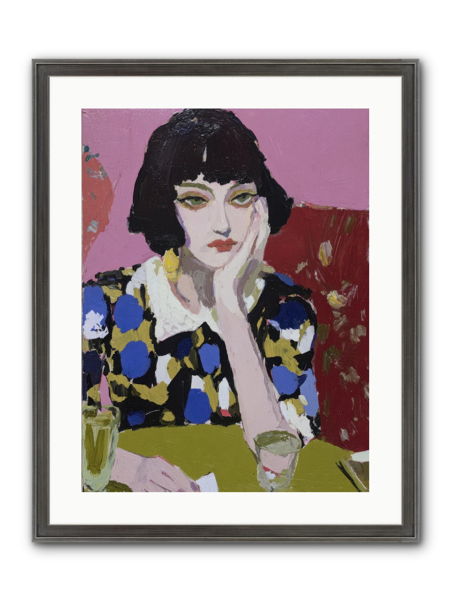 She Reconsidered Framed Print - Slimwoods Black/Silver 18x24