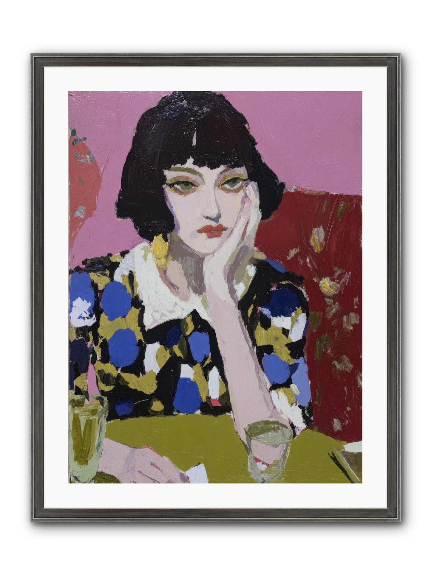 She Reconsidered Framed Print - Slimwoods Black/Silver 24x32