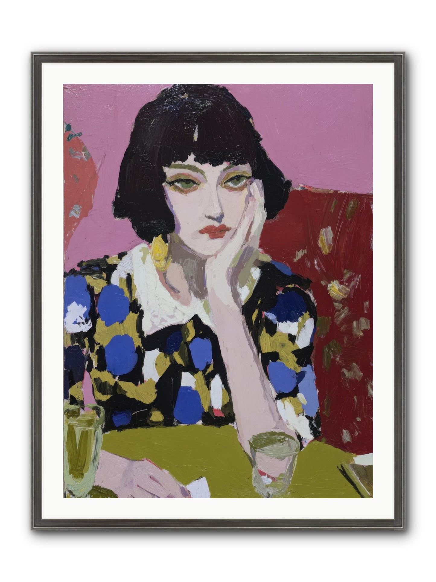 She Reconsidered Framed Print - Slimwoods Black/Silver 30x40