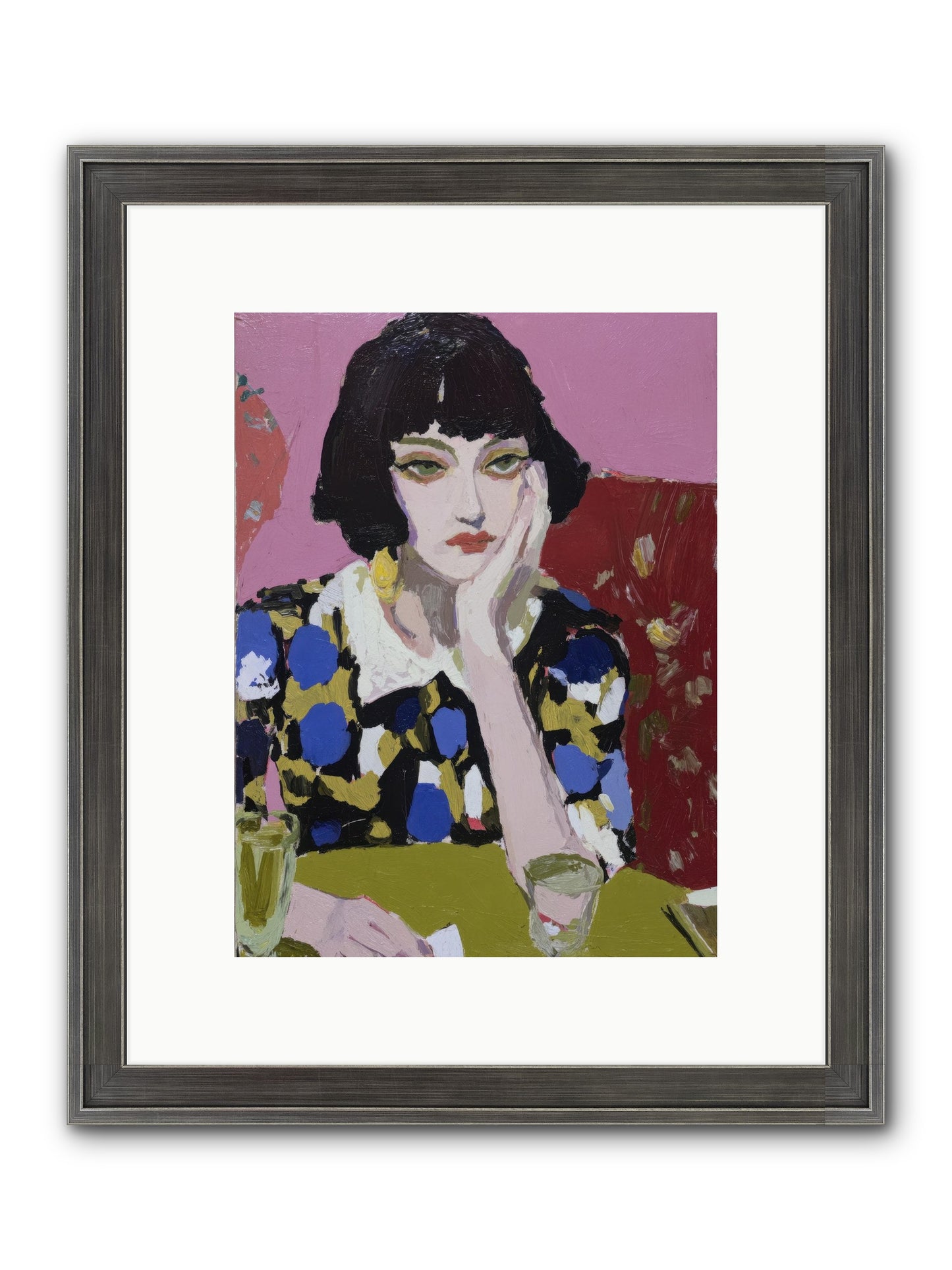 She Reconsidered Framed Print - Slimwoods Black/Silver 9x12