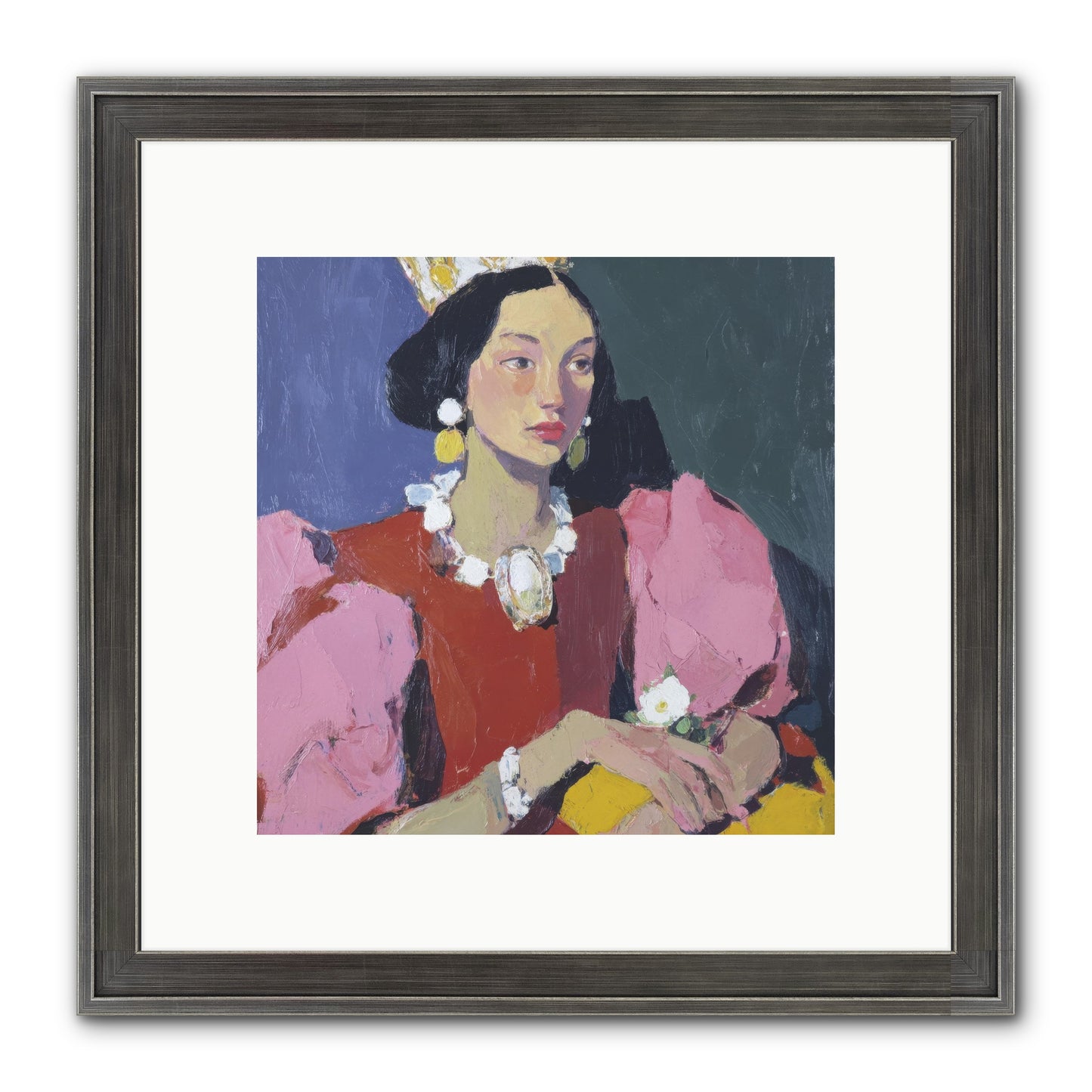 She Stood Apart Framed Print - Slimwoods Black/Silver 10x10