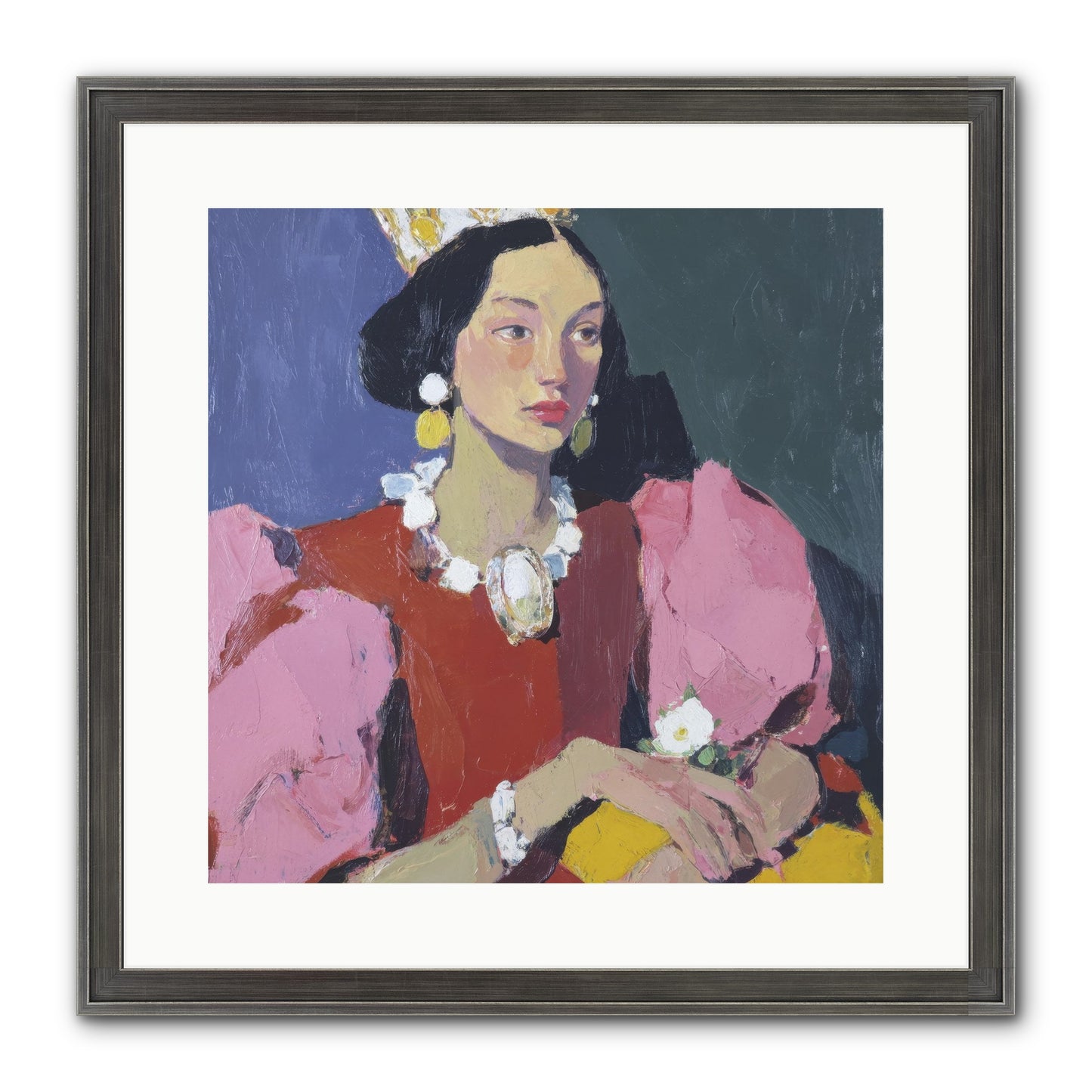 She Stood Apart Framed Print - Slimwoods Black/Silver 16x16