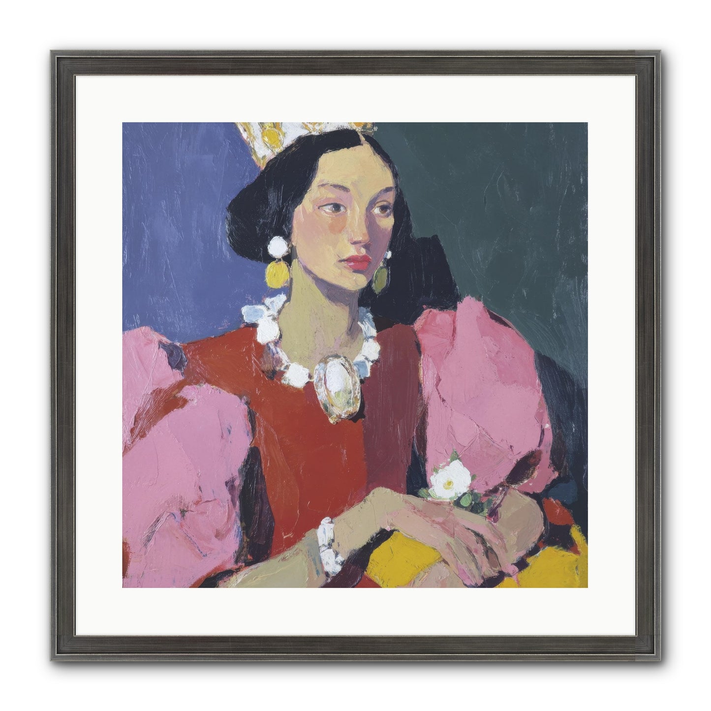 She Stood Apart Framed Print - Slimwoods Black/Silver 20x20