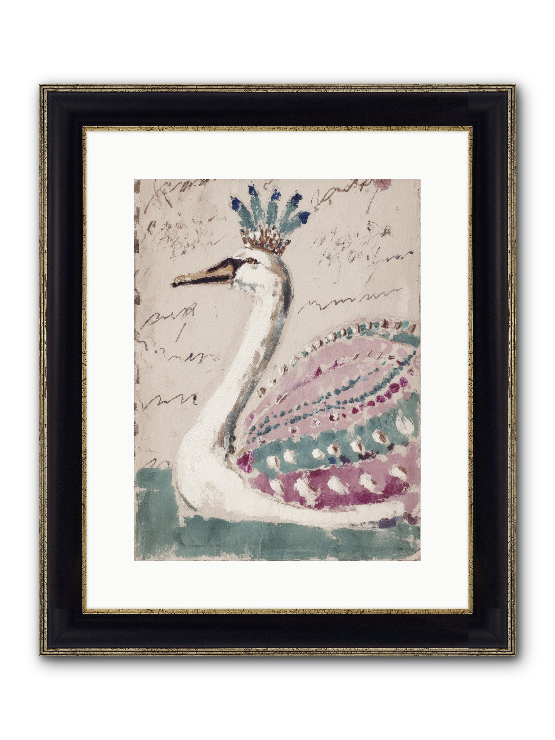 She Suddenly Remembered Framed Print - Black & Gold 12x16